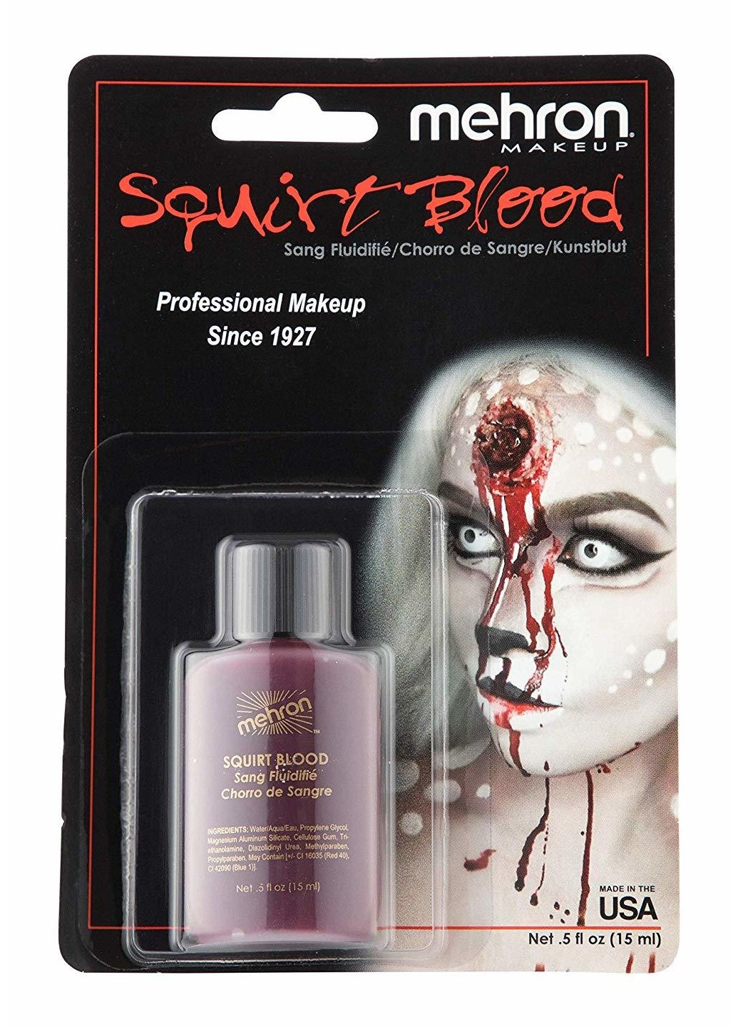Кровь для брызг Squirt Blood- Bright Arterial .5 oz. (артериальная), 15 мл Mehron (205593199)
