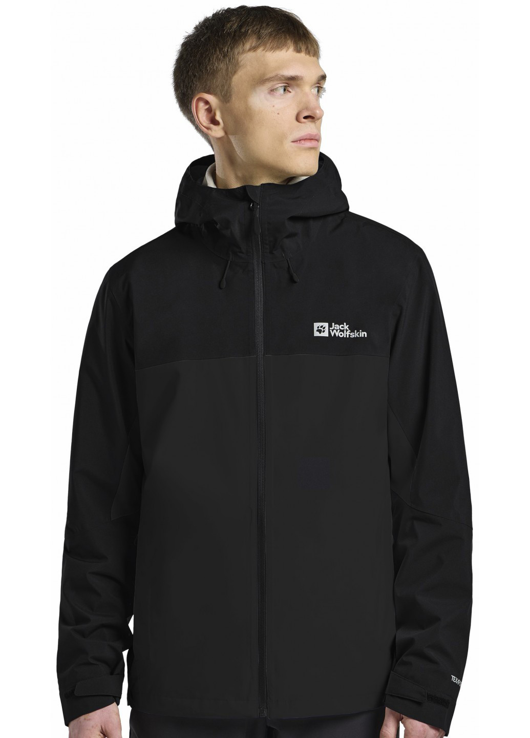 Черная демисезонная ветровка Jack Wolfskin WEILTAL 2L JKT M