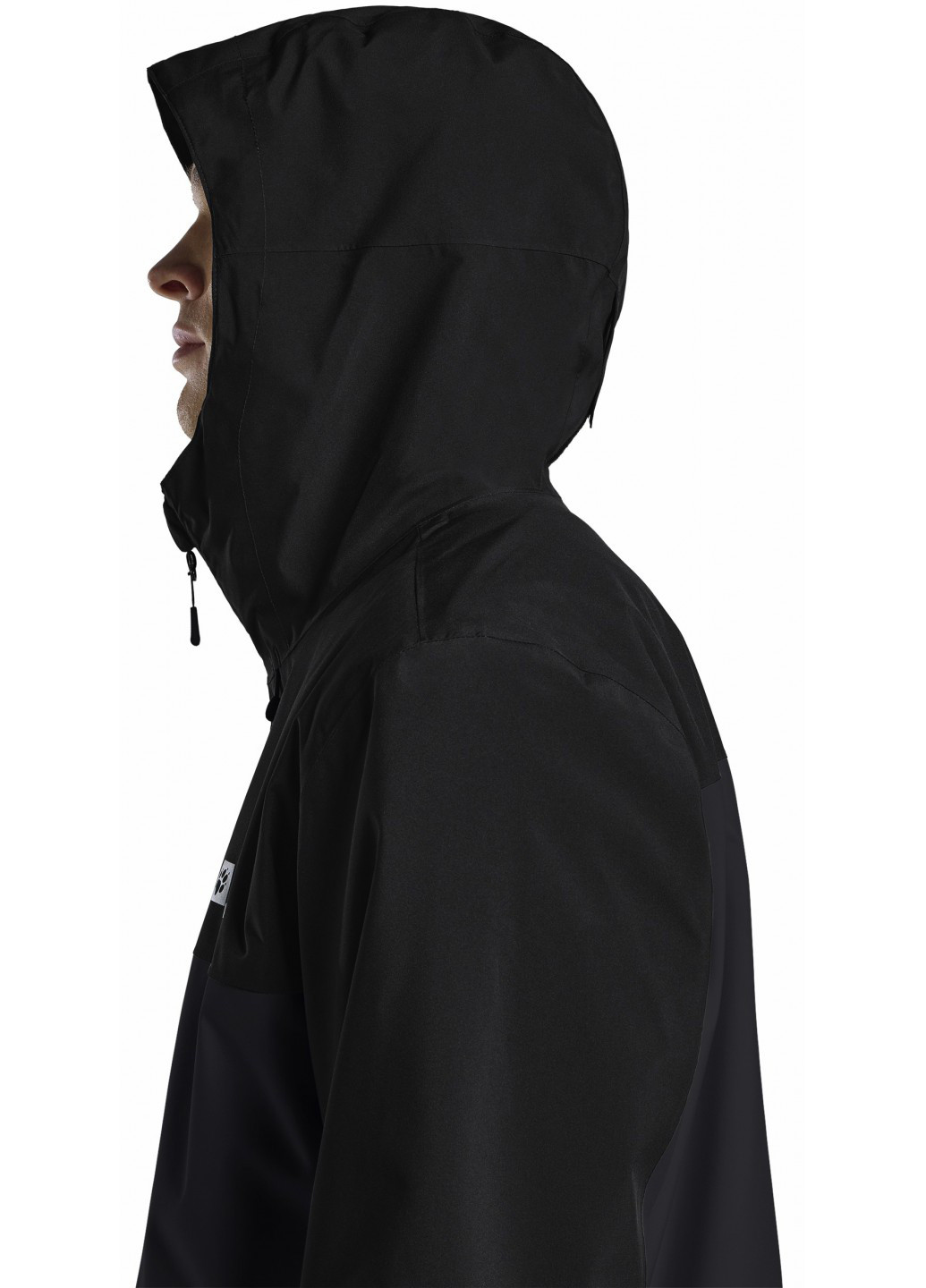 Черная демисезонная ветровка Jack Wolfskin WEILTAL 2L JKT M