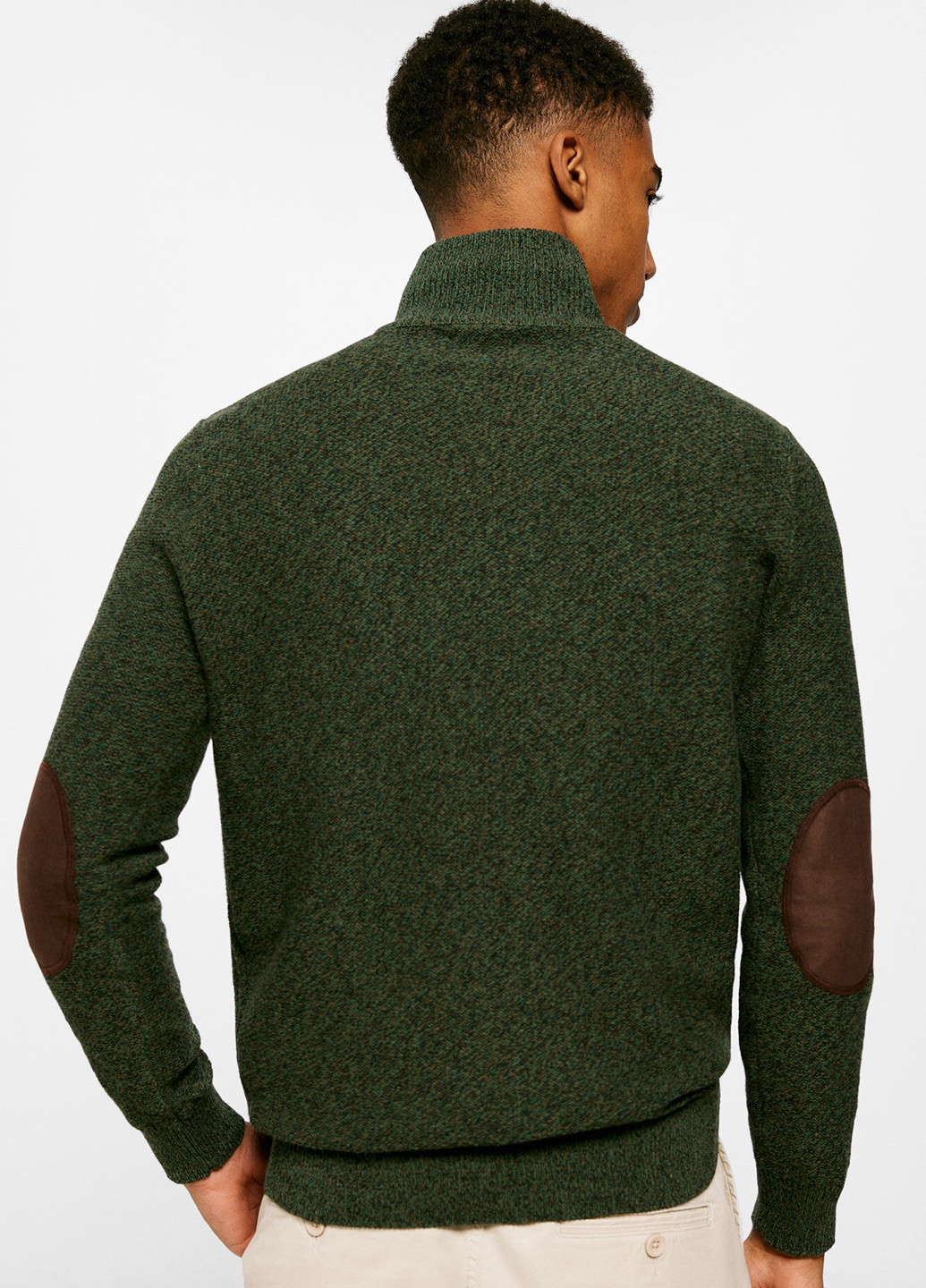 Темно-зеленый демисезонный свитер Springfield