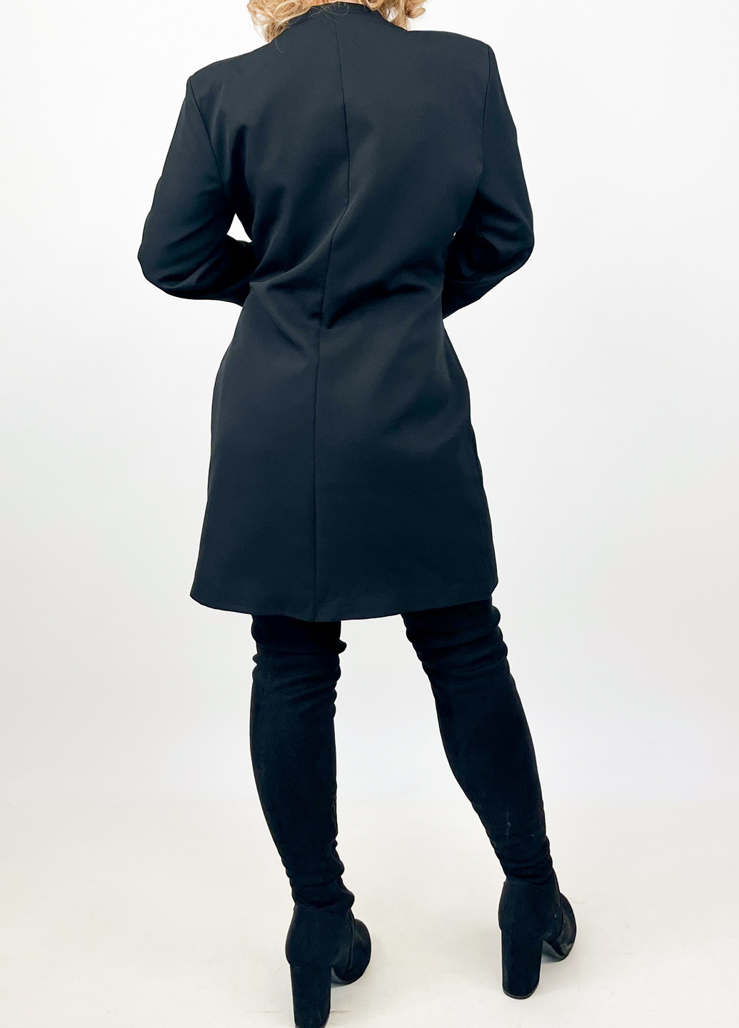 Чорна кежуал сукня сукня-жакет Boohoo однотонна