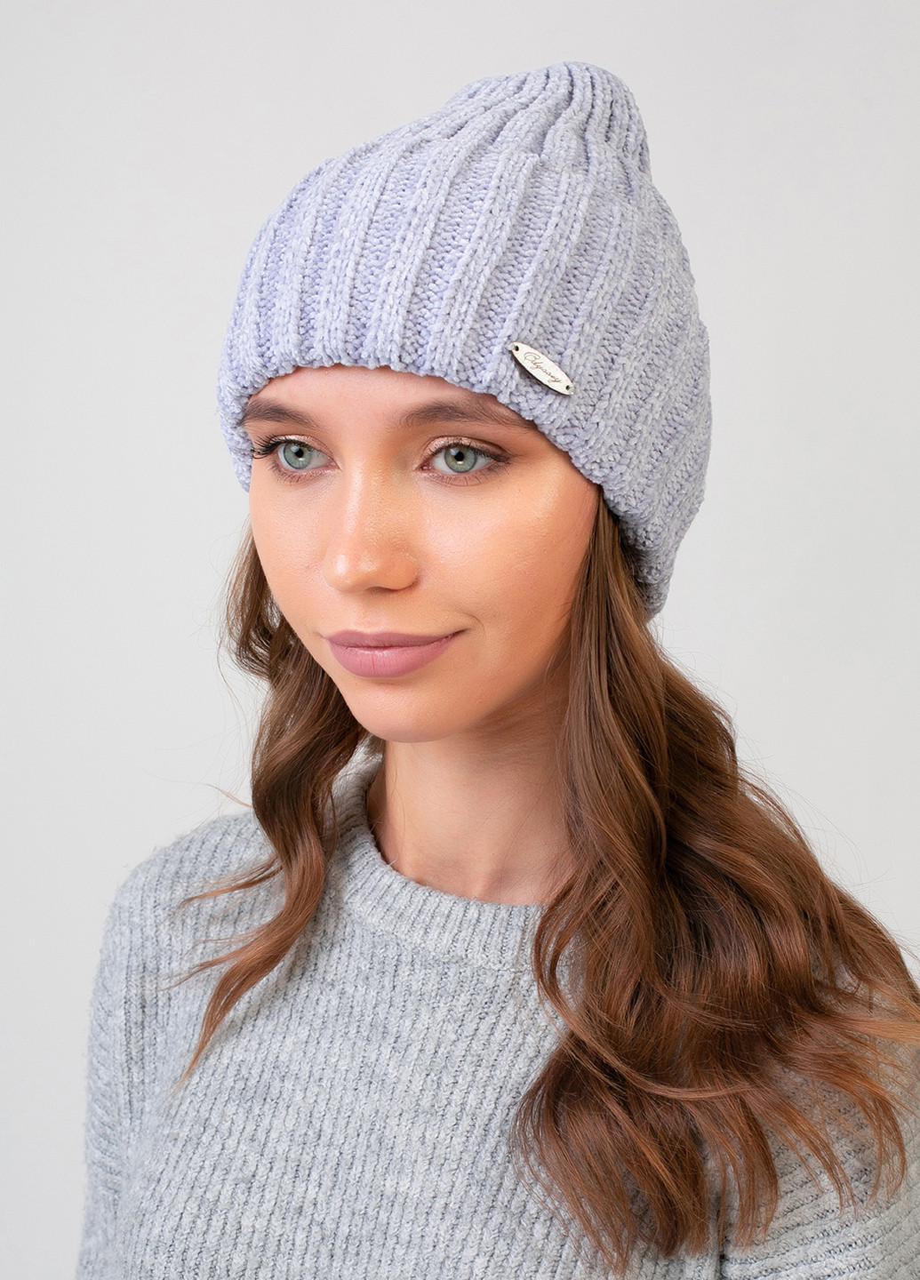 Высококачественная, мягкая, теплая зимняя женская шапка без подкладки 330071 Merlini (242216351)