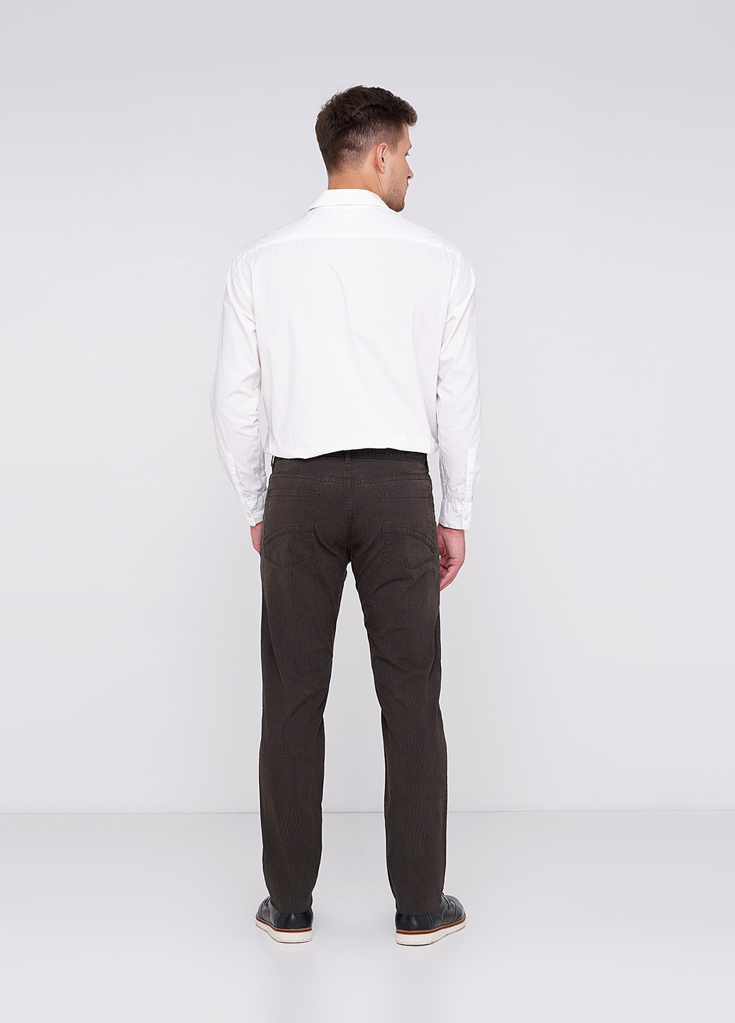 Коричневые классические демисезонные брюки Lagrand
