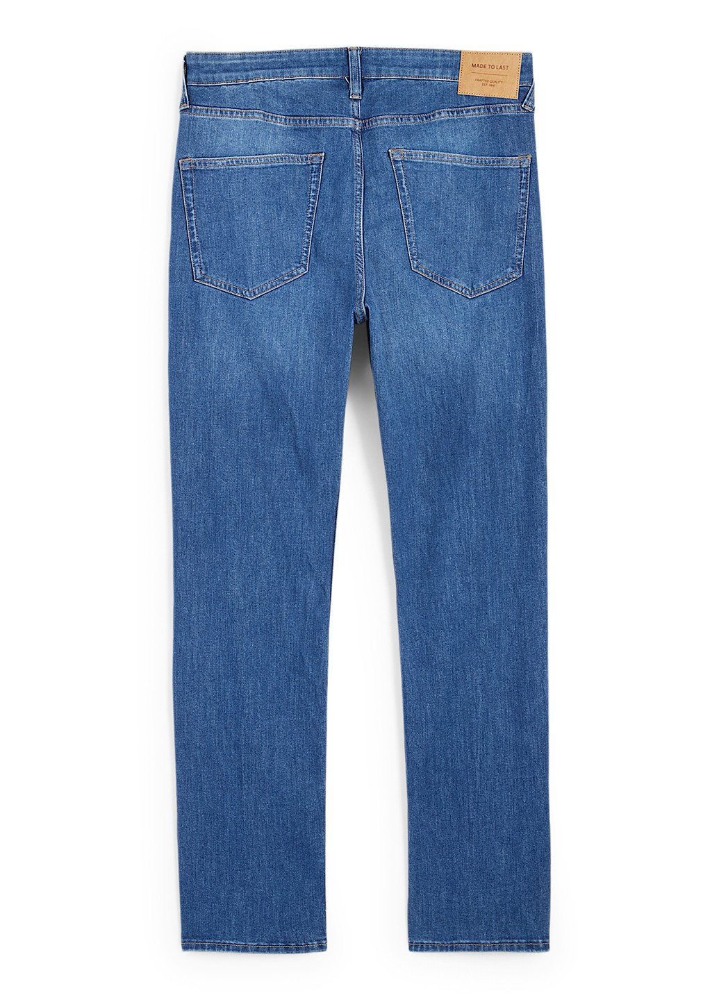 Синие демисезонные прямые джинсы C&A