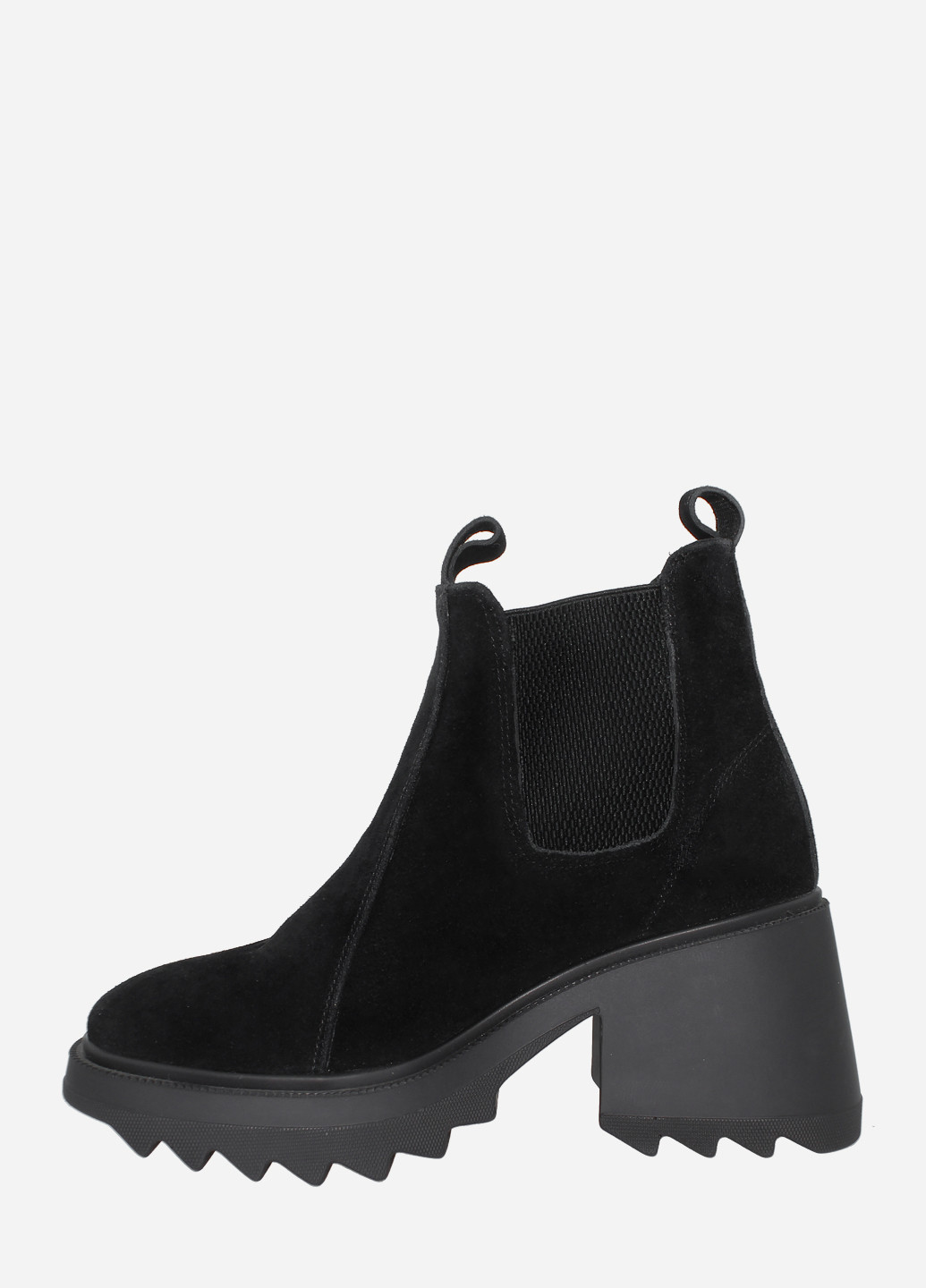 Осенние ботинки re2745-3342-11 черный El passo из натуральной замши