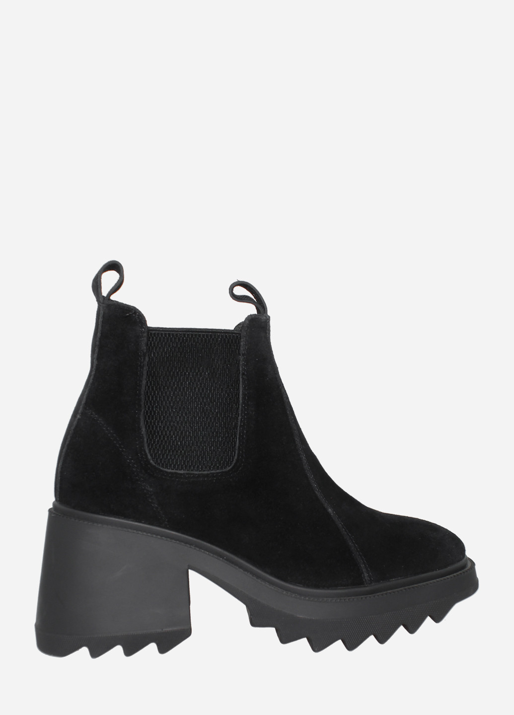 Осенние ботинки re2745-3342-11 черный El passo из натуральной замши