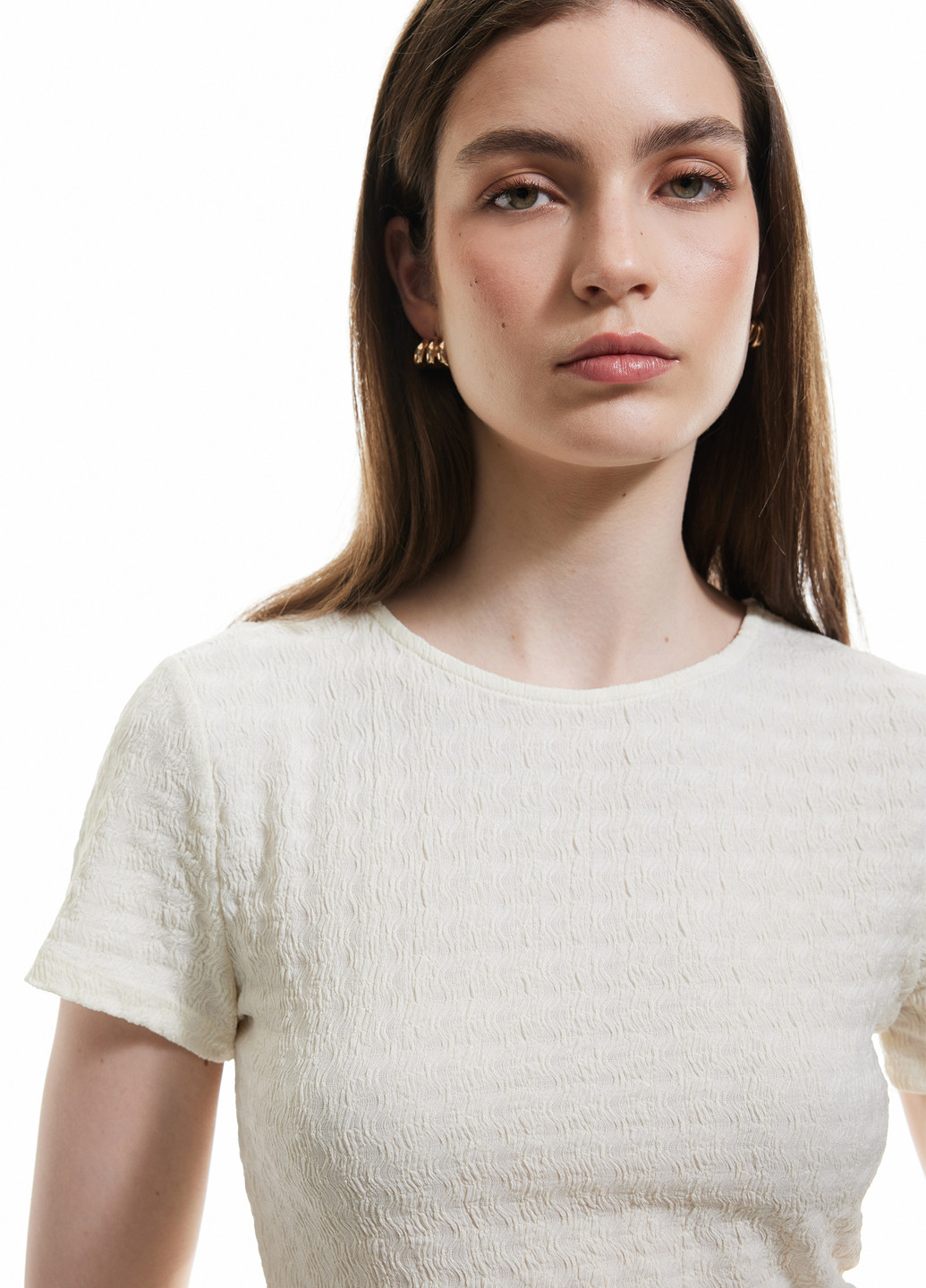 Молочна блуза з баскою KOTON