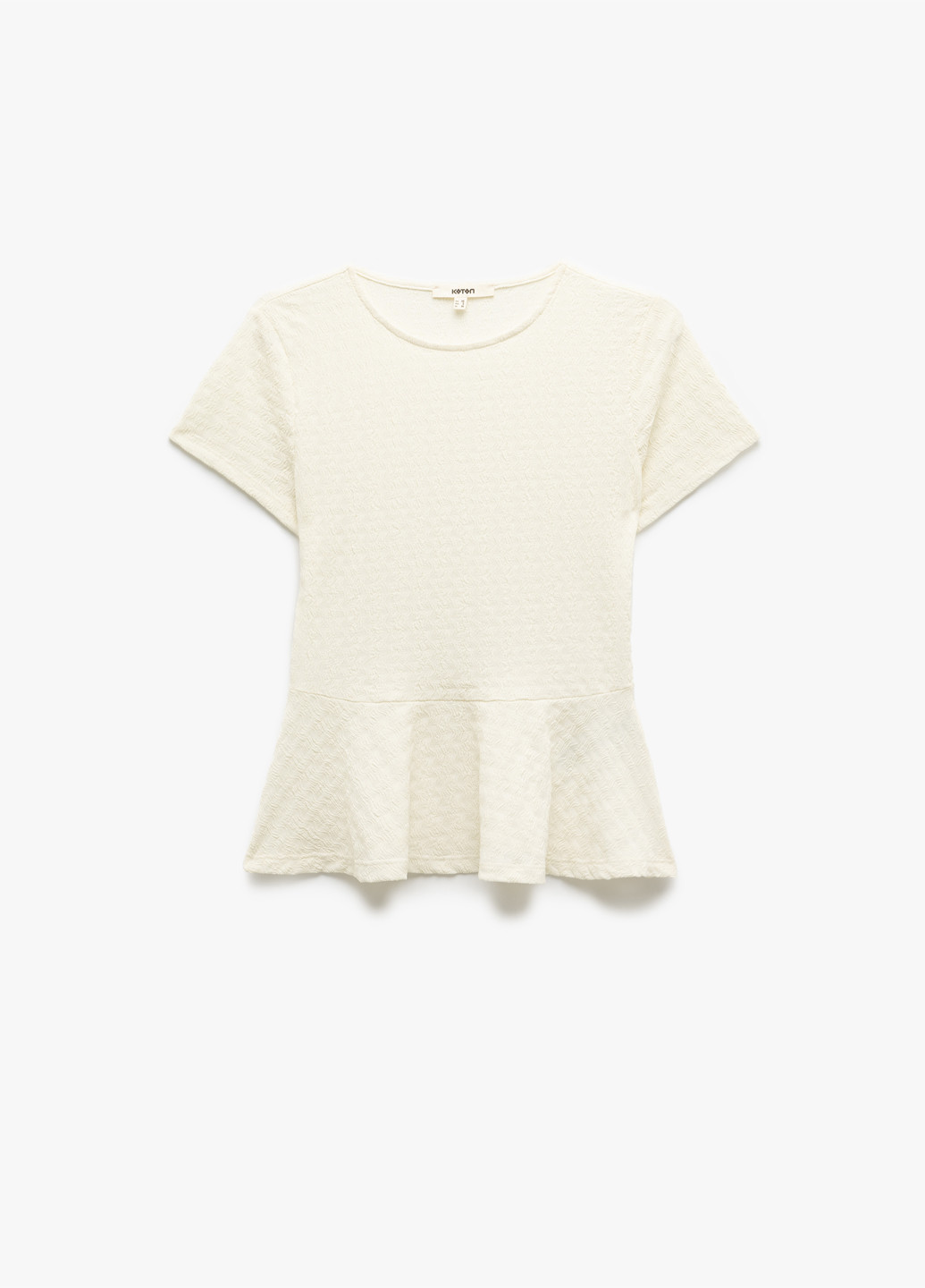 Молочна блуза з баскою KOTON