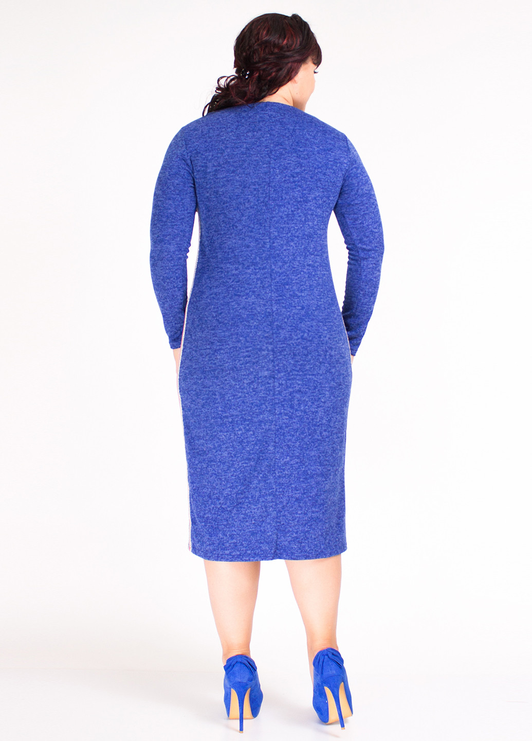 Светло-синее кэжуал платье Fifi Lakres меланжевое