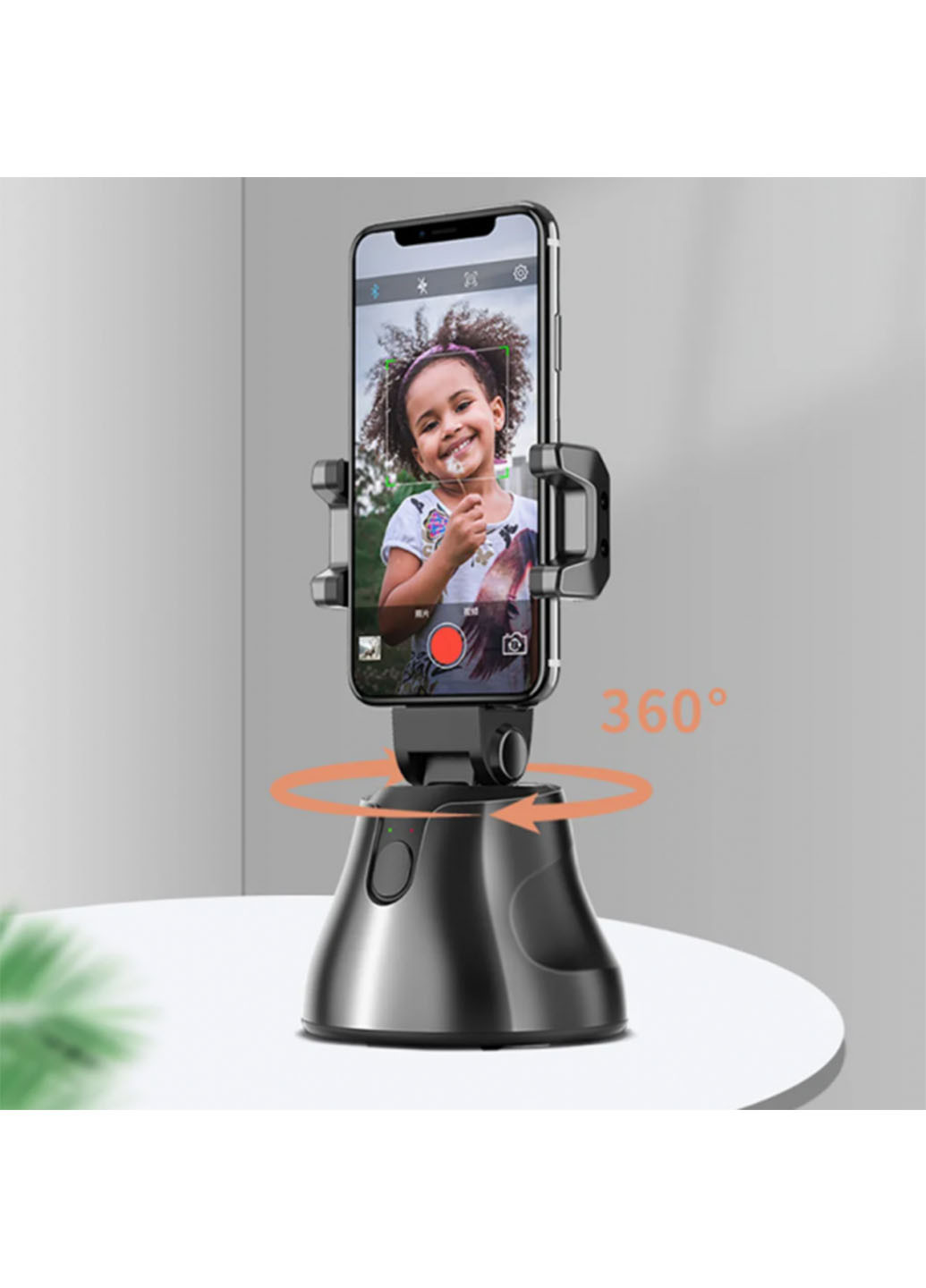 Смарт-штатив подставка для телефона Smart Tracking Apai Genie (360град) с датчиком движения XO чёрный