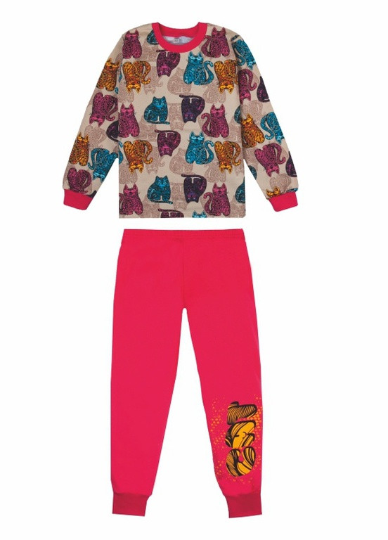 Розовая всесезон детская пижама для девочки pgd-21-23 Габби
