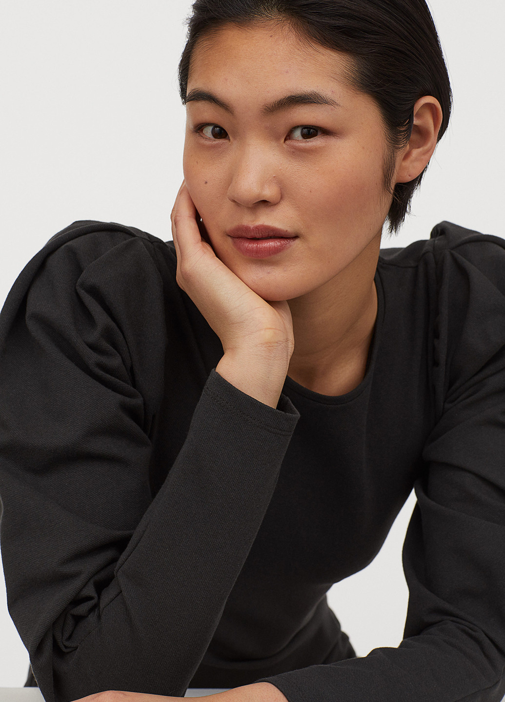 Чорна кежуал сукня H&M меланжева