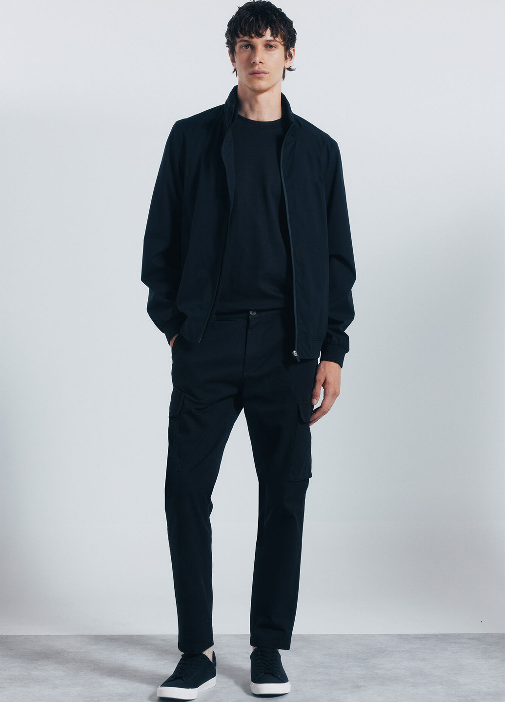 Чорна демісезонна куртка Springfield