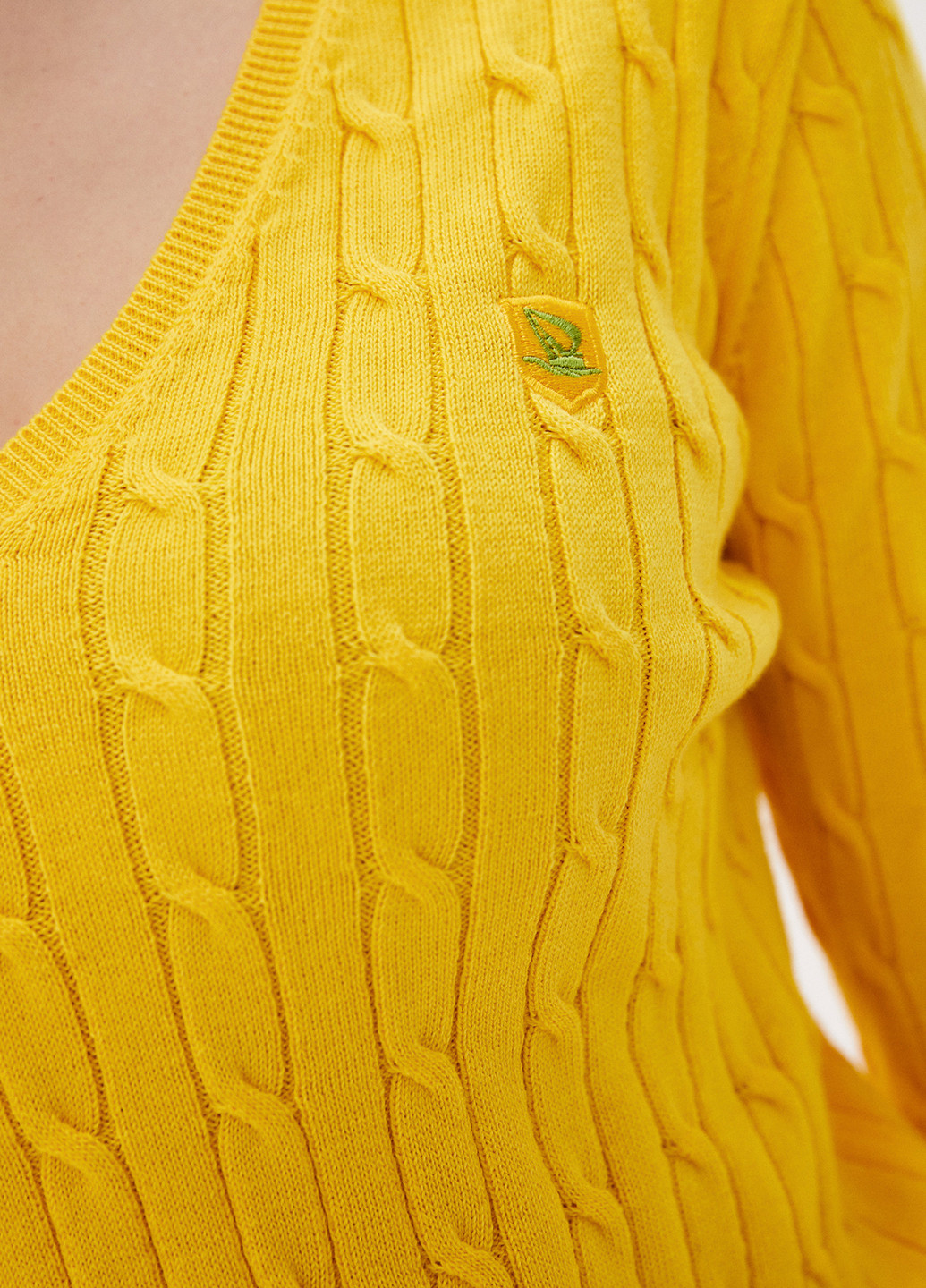 Желтый демисезонный пуловер пуловер Giorgio di Mare