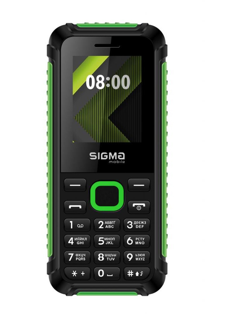 Мобільний телефон X-style 18 Track Black-Green (4827798854433) Sigma (203978760)