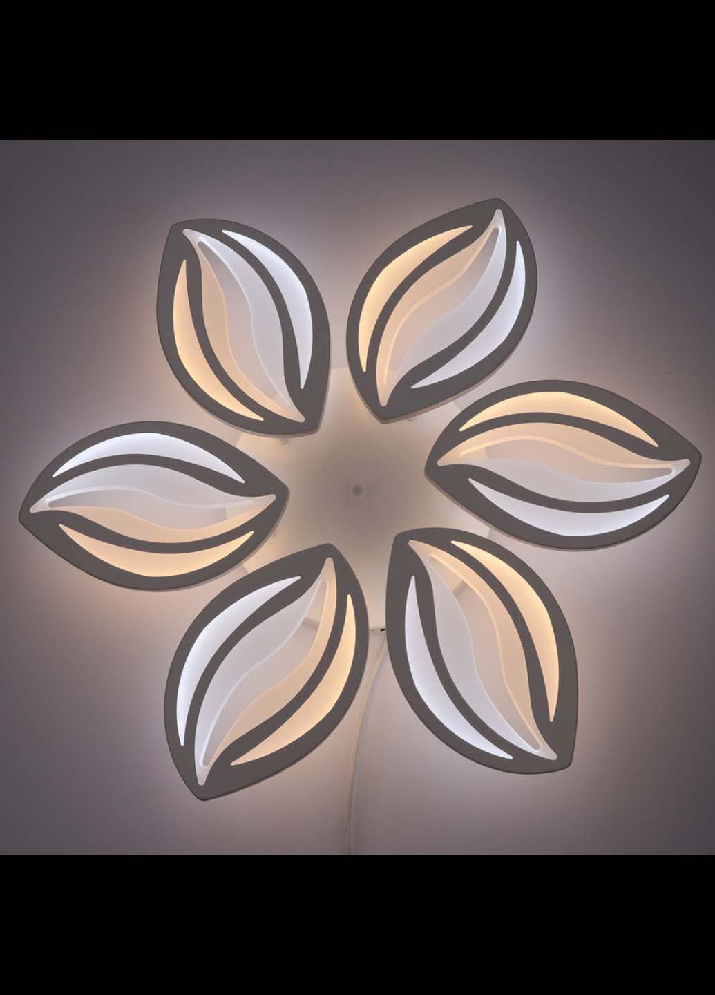 Люстра стельова LED з пультом A2325 / 6-wh Білий 9х61х61 см. Handmade (234539772)