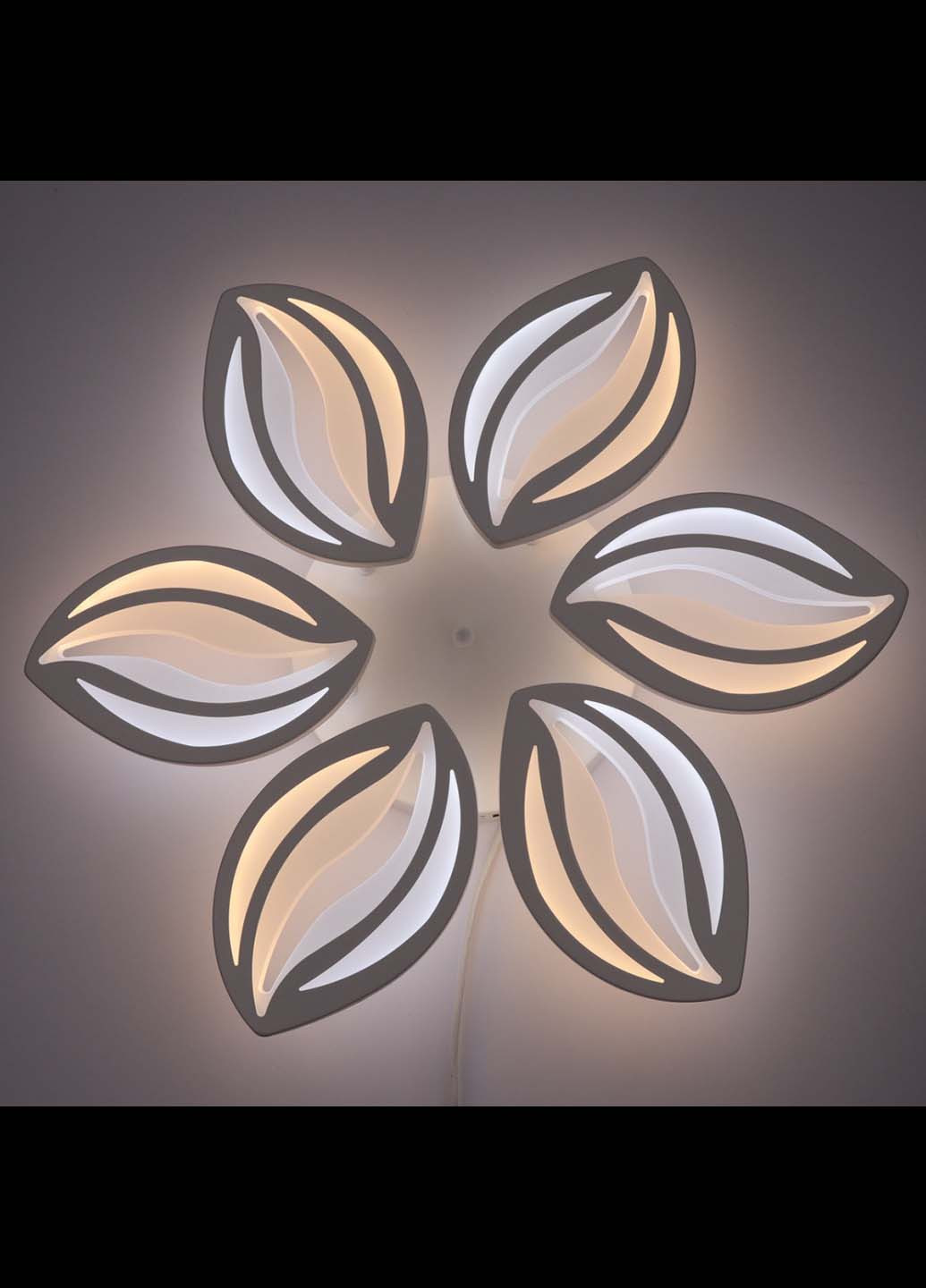 Люстра стельова LED з пультом A2325 / 6-wh Білий 9х61х61 см. Handmade (234539772)