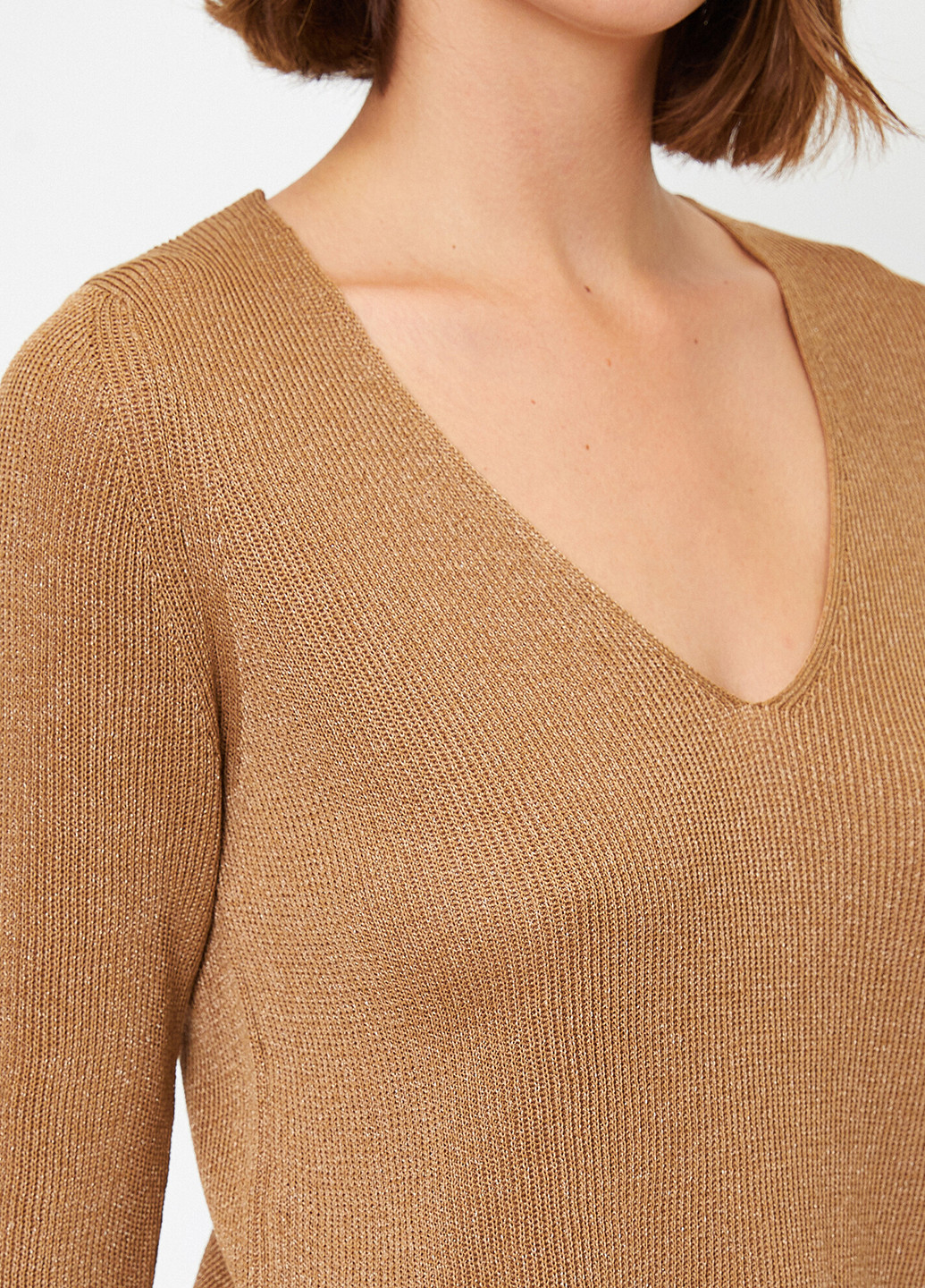 Песочный демисезонный пуловер пуловер KOTON