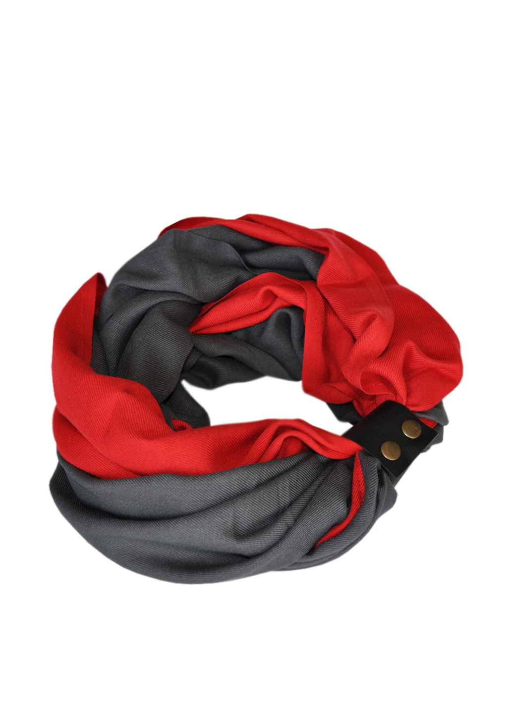 Червоний демісезонний комплект (пов'язка, шарф) My Scarf