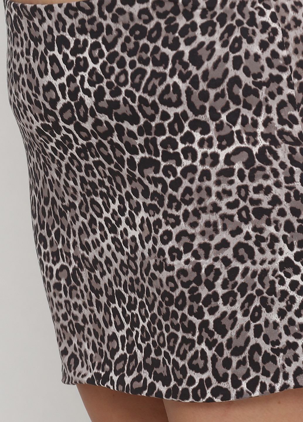 Бежевая кэжуал леопардовая юбка H&M карандаш