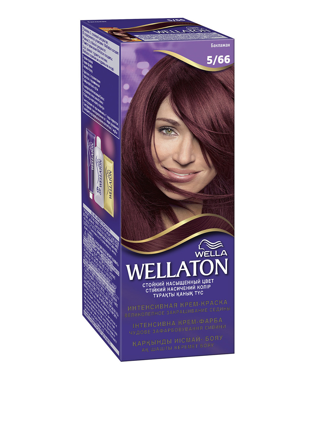 Крем-фарба для волосся стійка №5 / 66 Баклажан Wellaton (17071522)