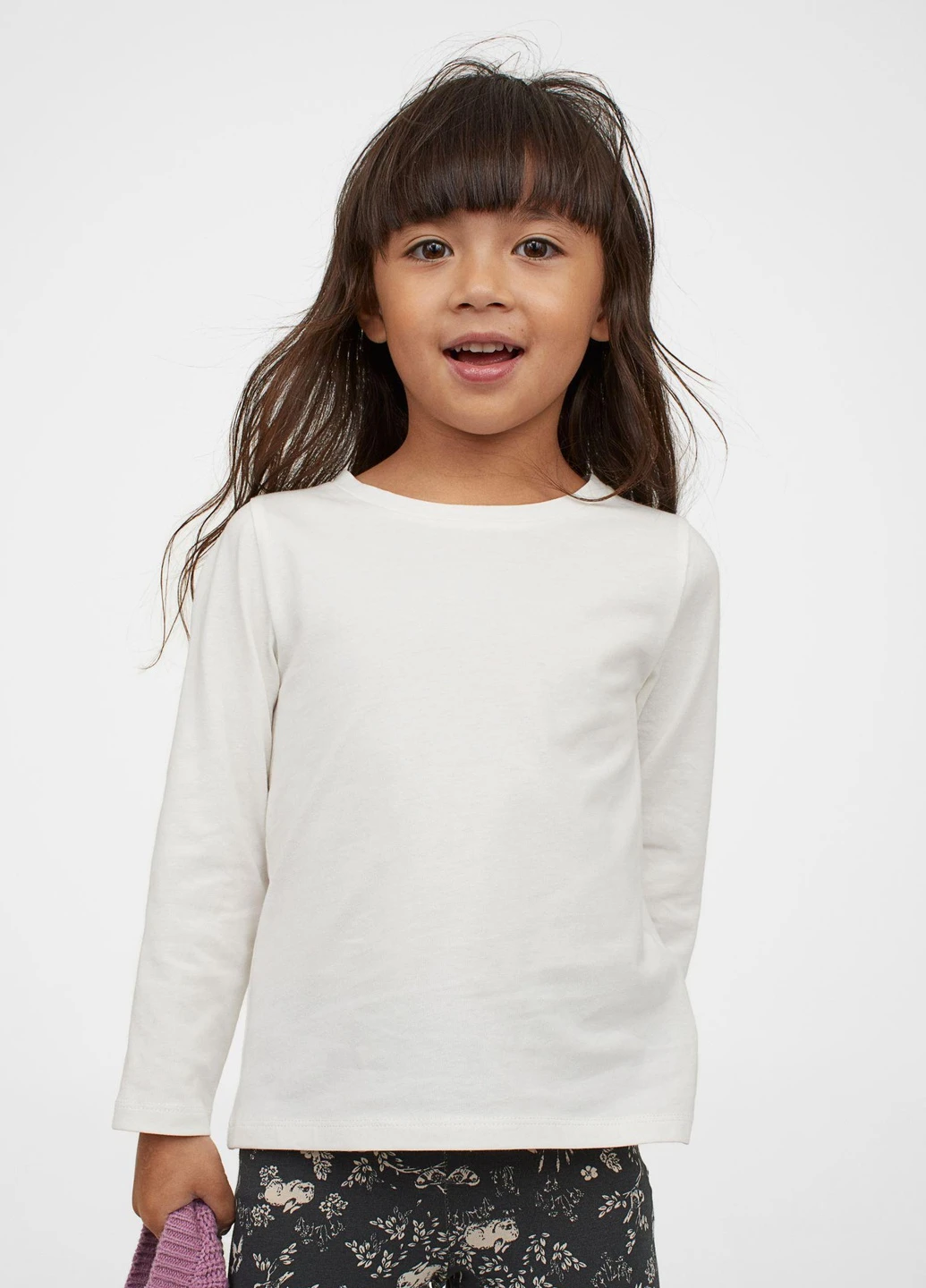 Лонгслів,білий, H&M (255191979)