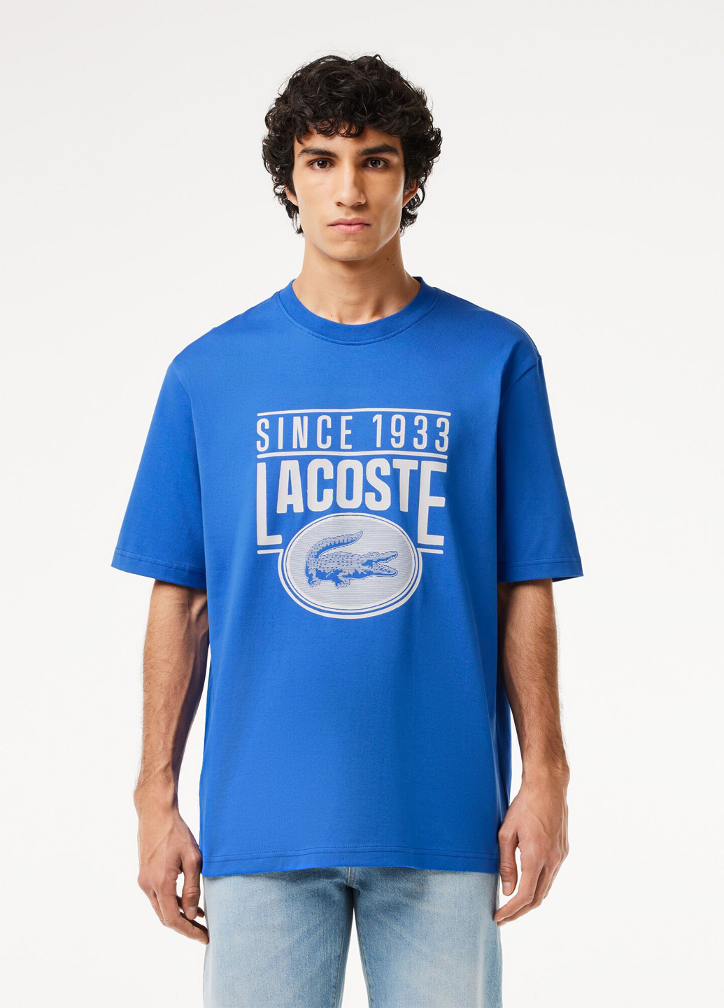 Темно-синяя футболка Lacoste