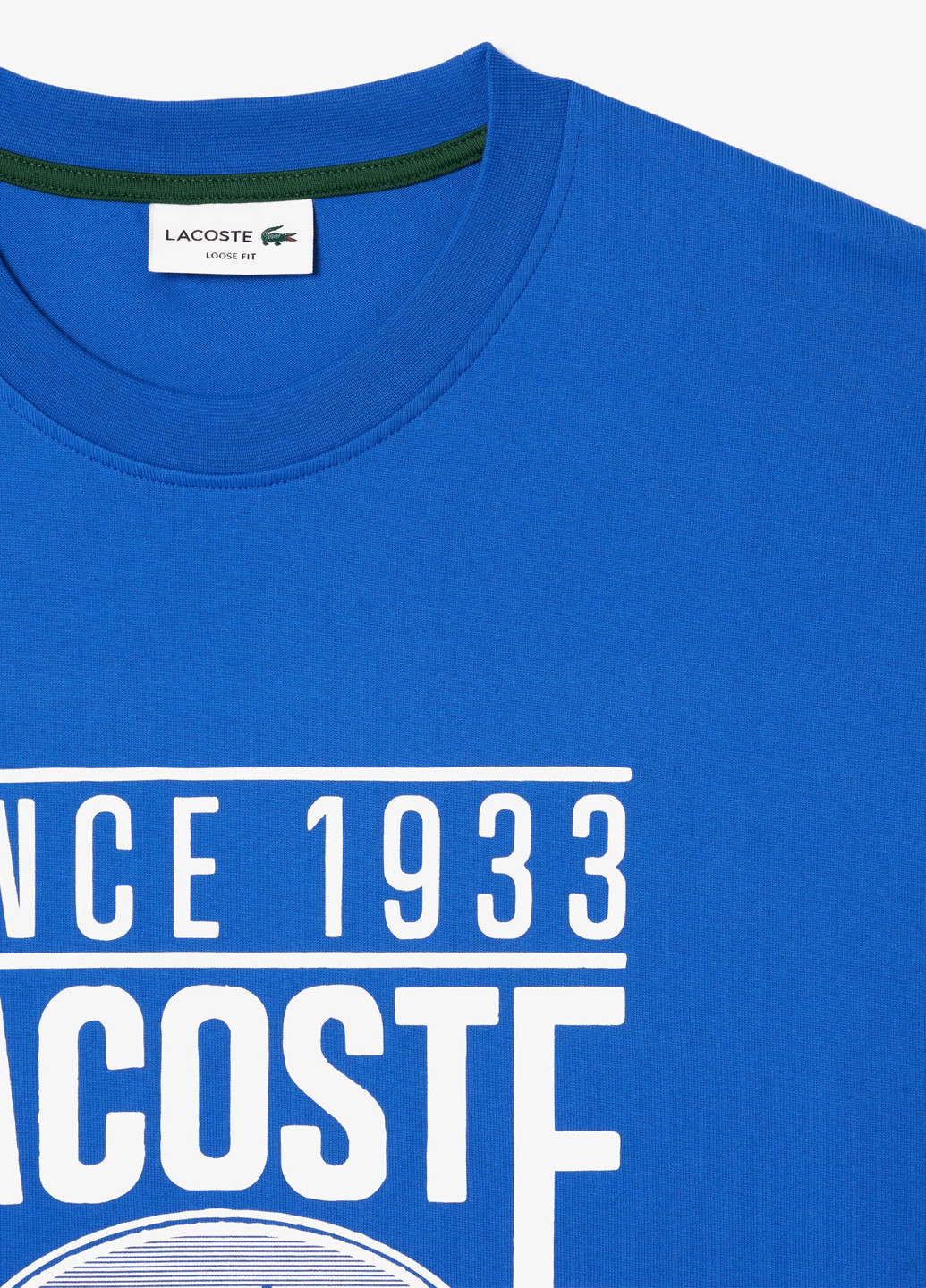 Темно-синяя футболка Lacoste