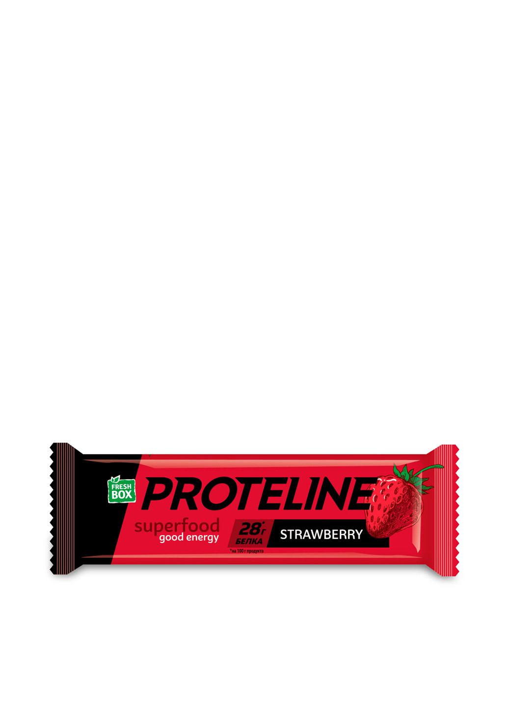 Протеиновый батончик для энергии Fresh Box ProteLine Strawberry, 24x40 г Monsters (250603762)