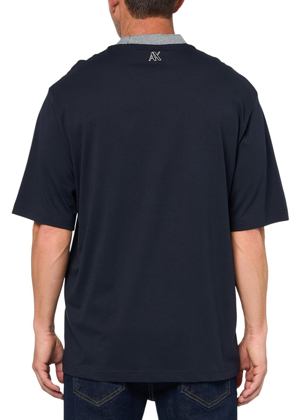 Темно-синяя футболка Armani Exchange