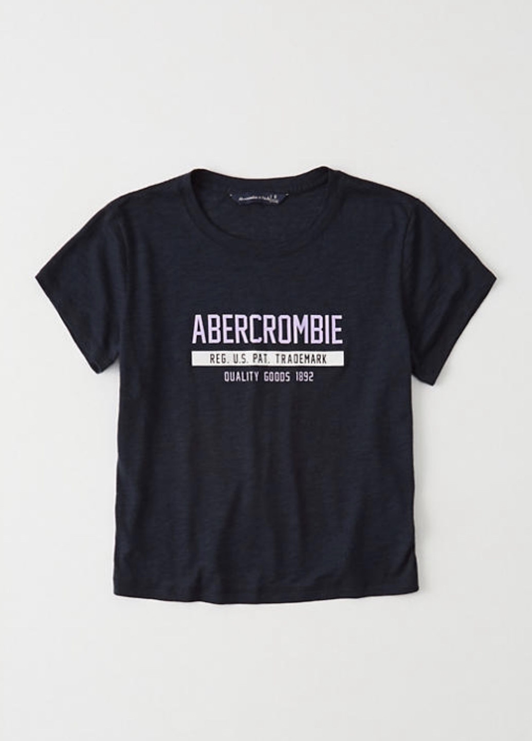 Темно-синя літня футболка Abercrombie & Fitch