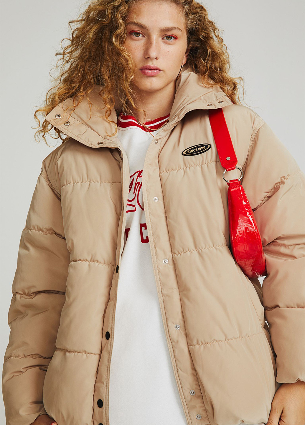 Бежева демісезонна куртка H&M