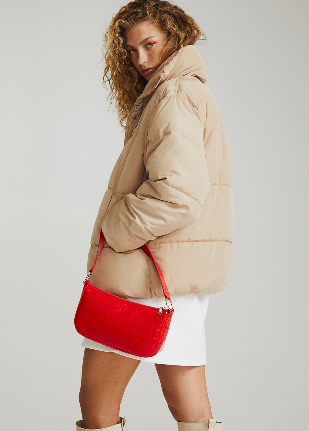 Бежева демісезонна куртка H&M