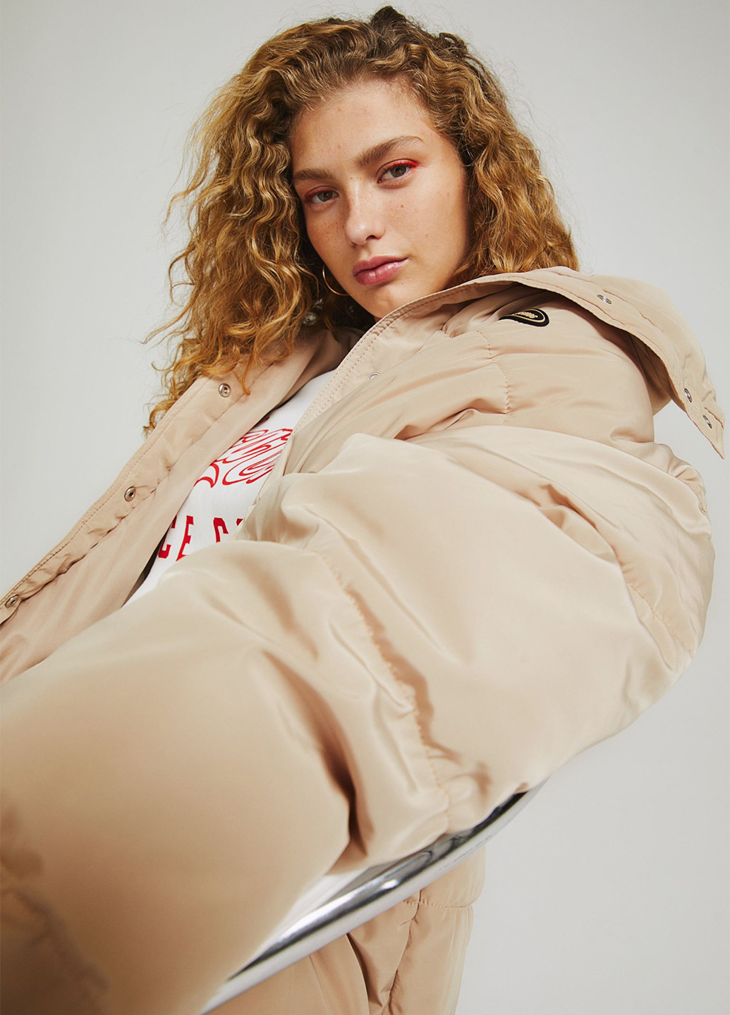 Бежева демісезонна куртка H&M