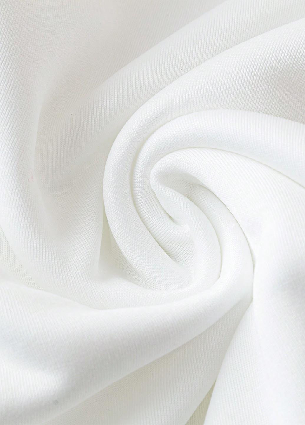 Білий світшот SHEIN напис без декору (345558531)