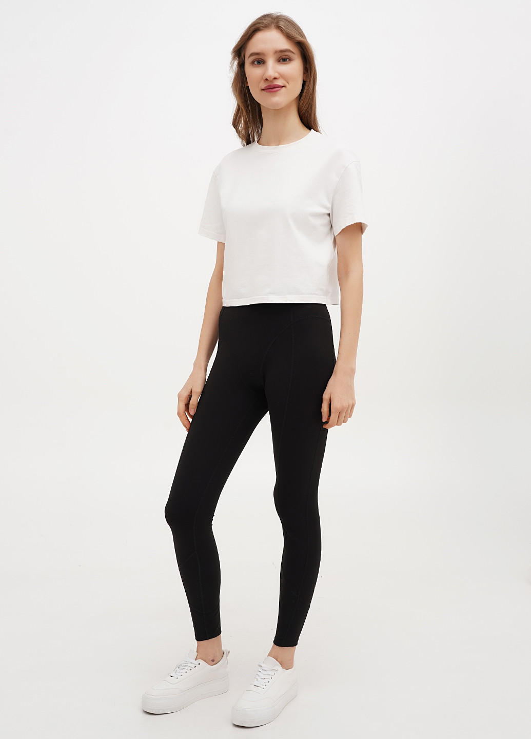 Черные демисезонные леггинсы H&M