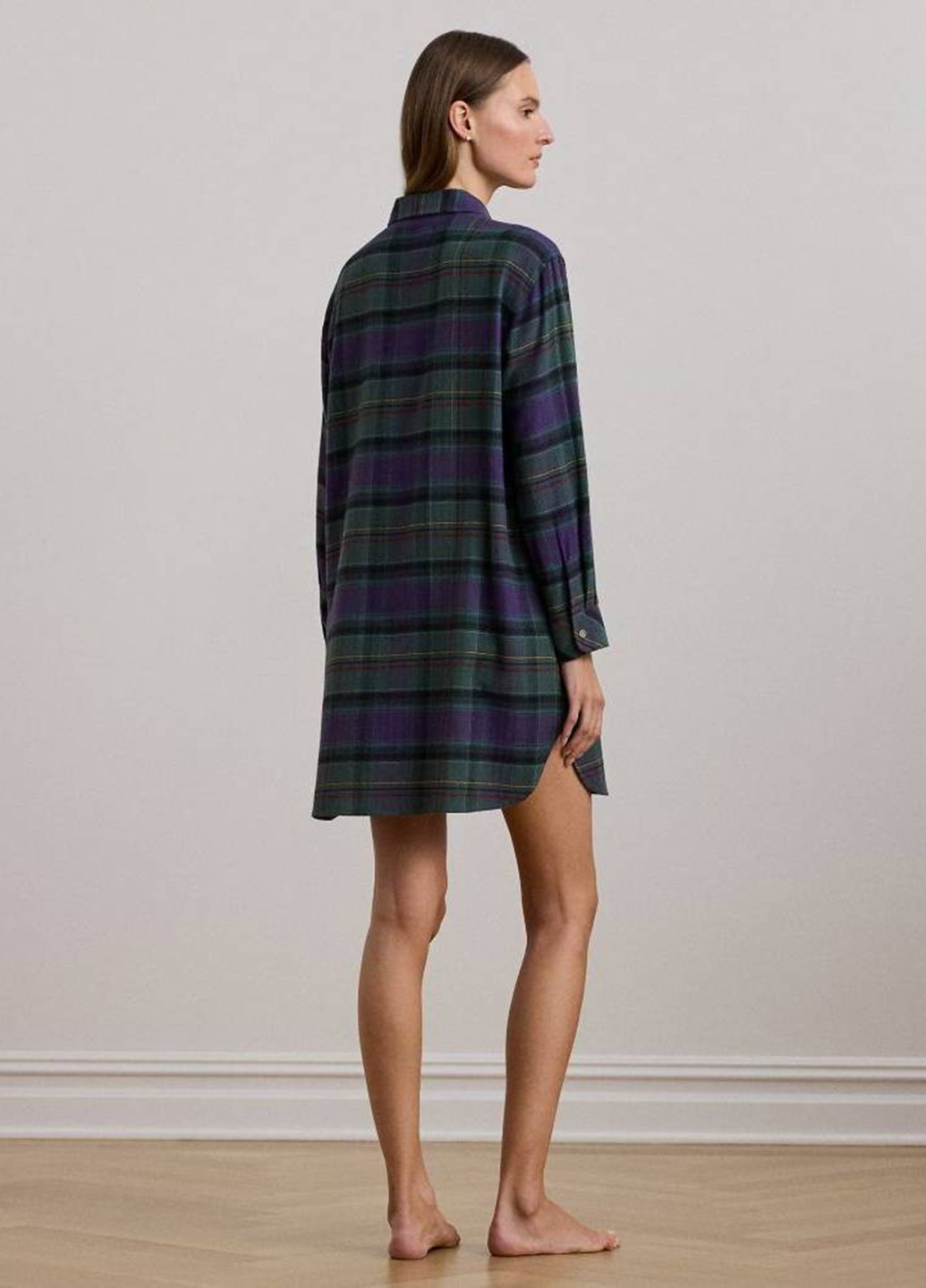 Зелена домашній сукня сукня-сорочка Ralph Lauren в клітинку