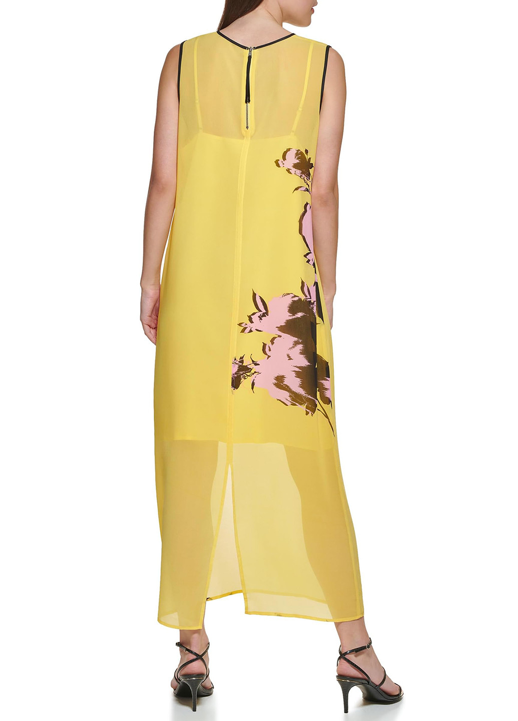 Жовтий кежуал сукня сукня-майка DKNY однотонна