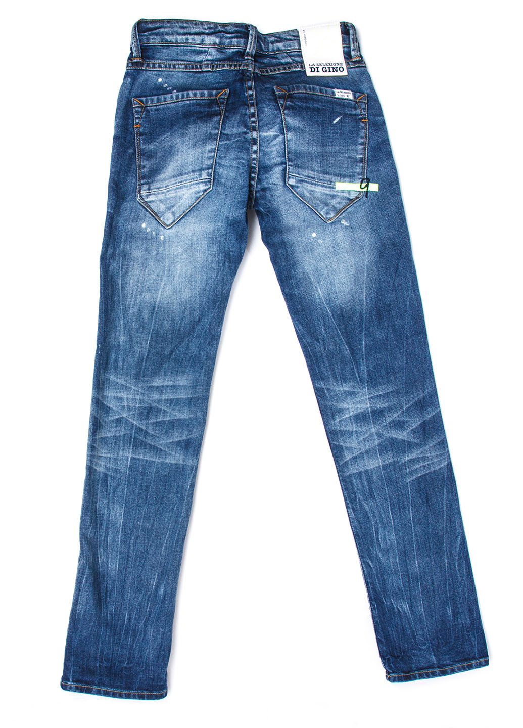 Синие демисезонные прямые джинсы Vingino
