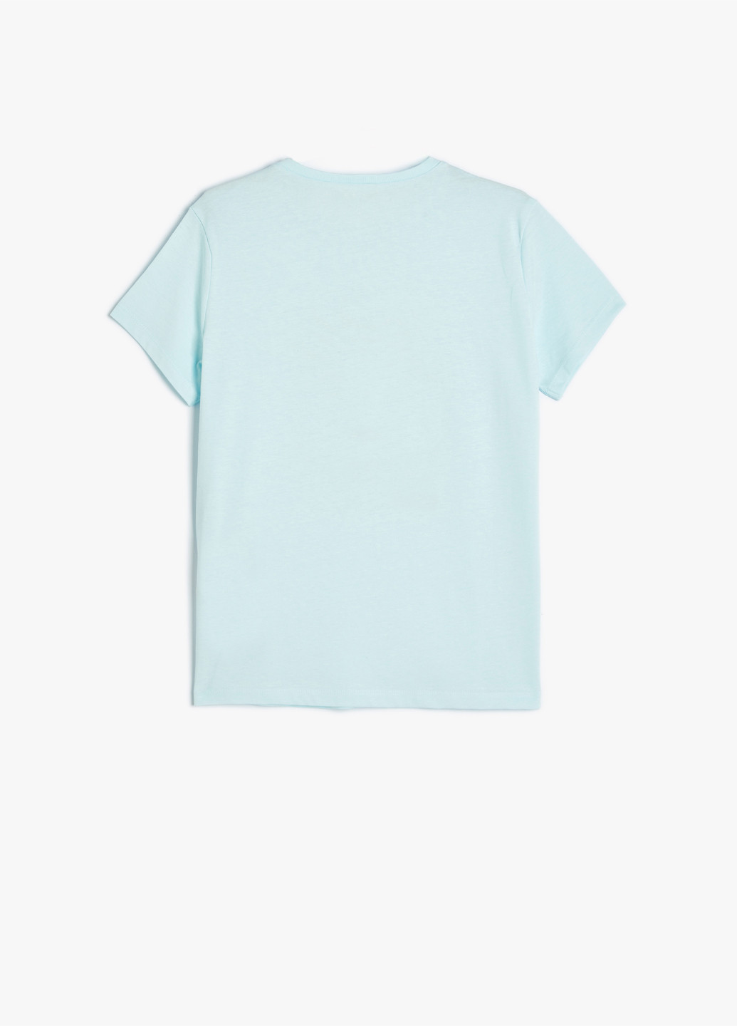 Світло-блакитна літня футболка KOTON
