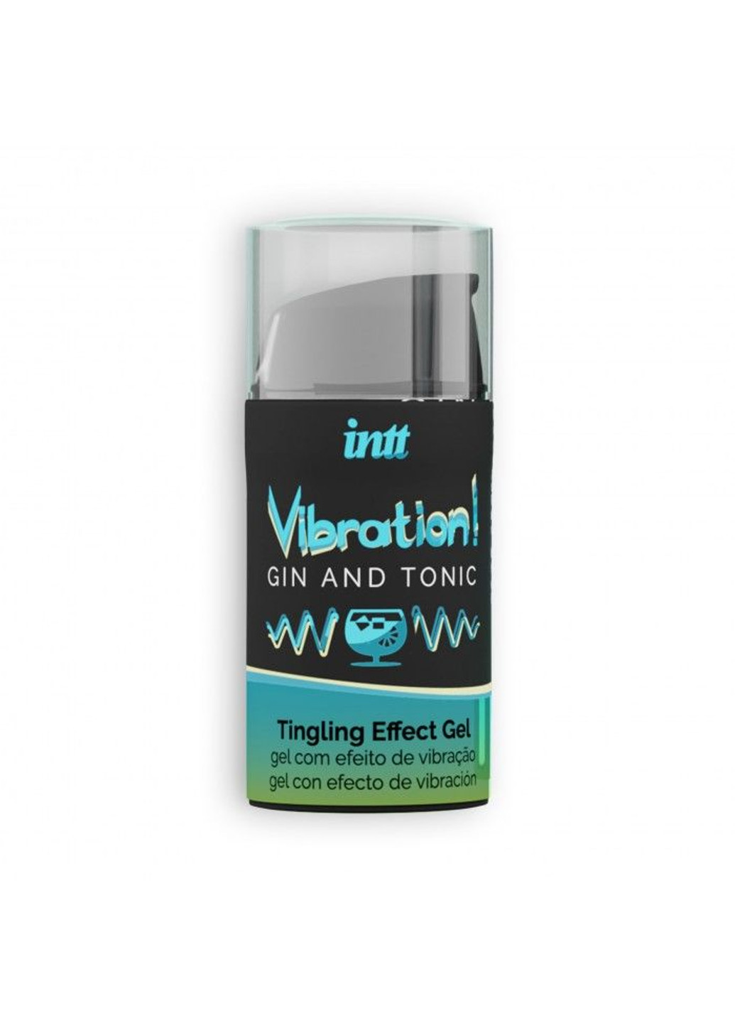 Жидкий вибратор Vibration Gin Tonic (15 мл) Intt (251849852)