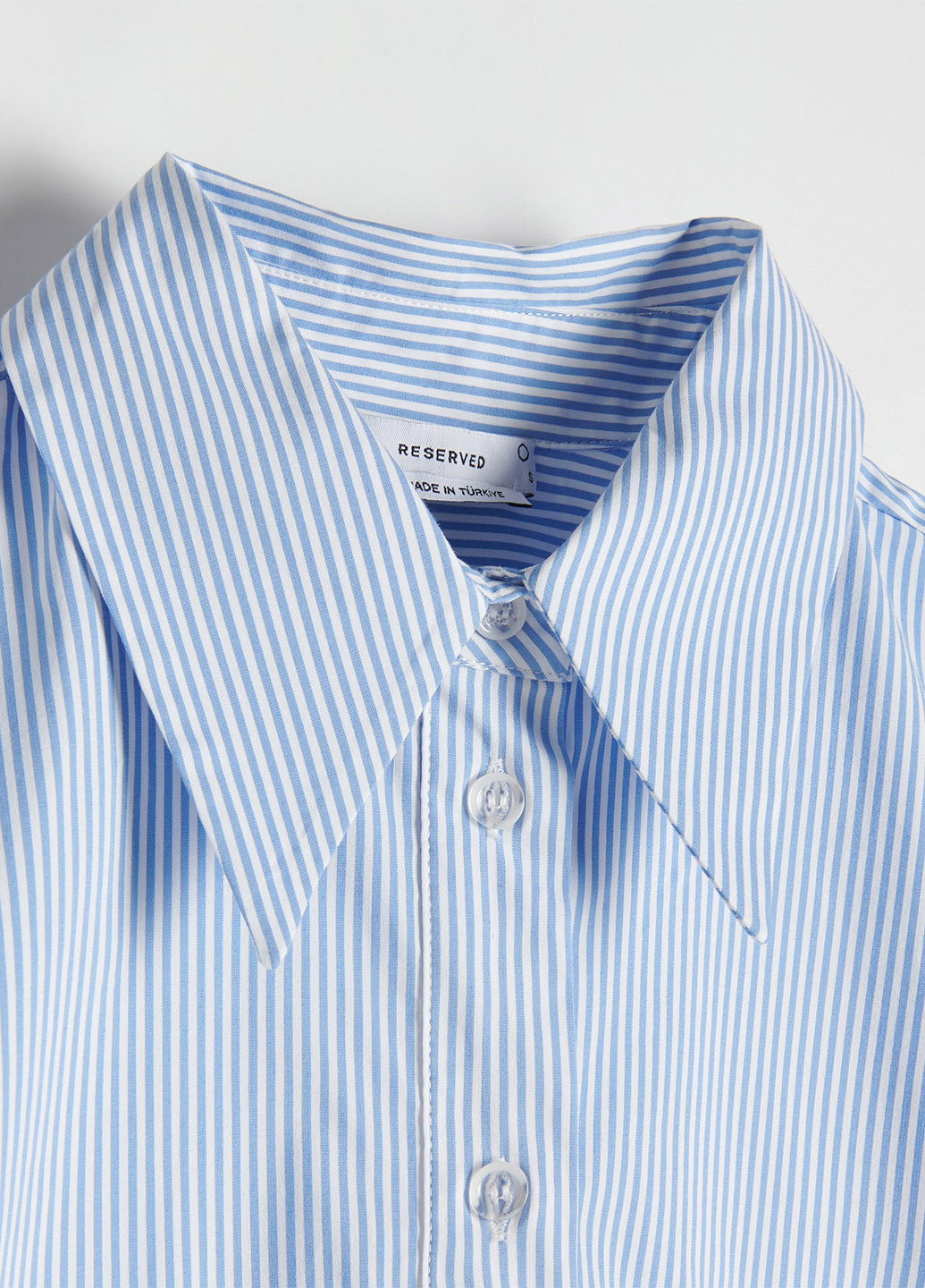 Голубой кэжуал рубашка в полоску Reserved