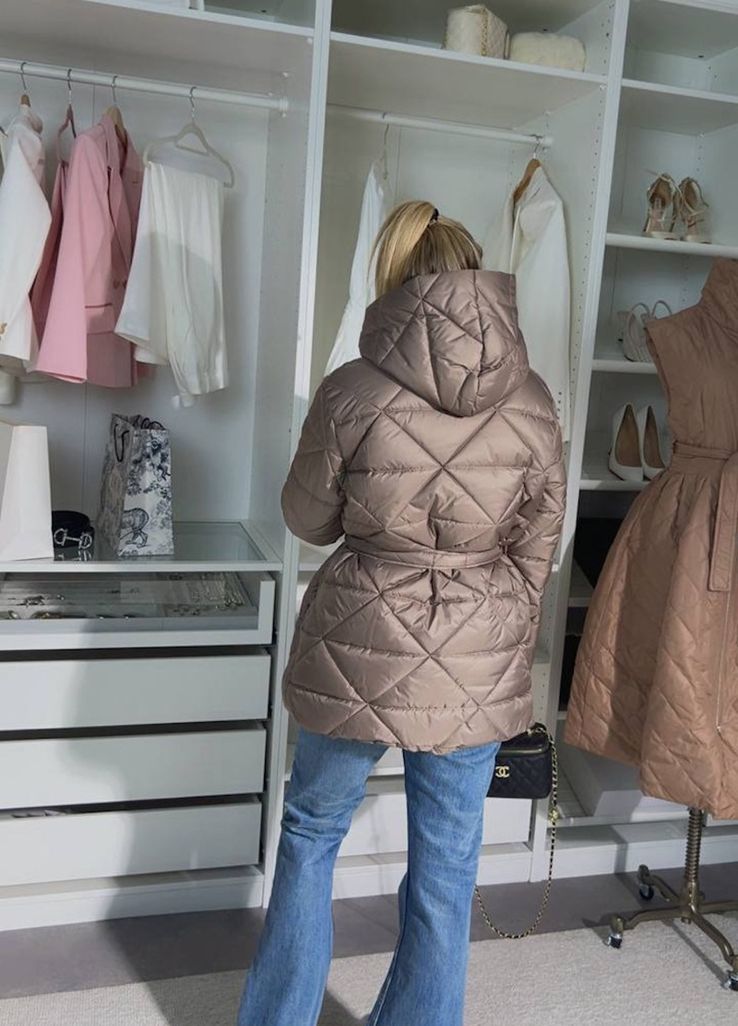 Світло-коричнева демісезонна куртка No Brand