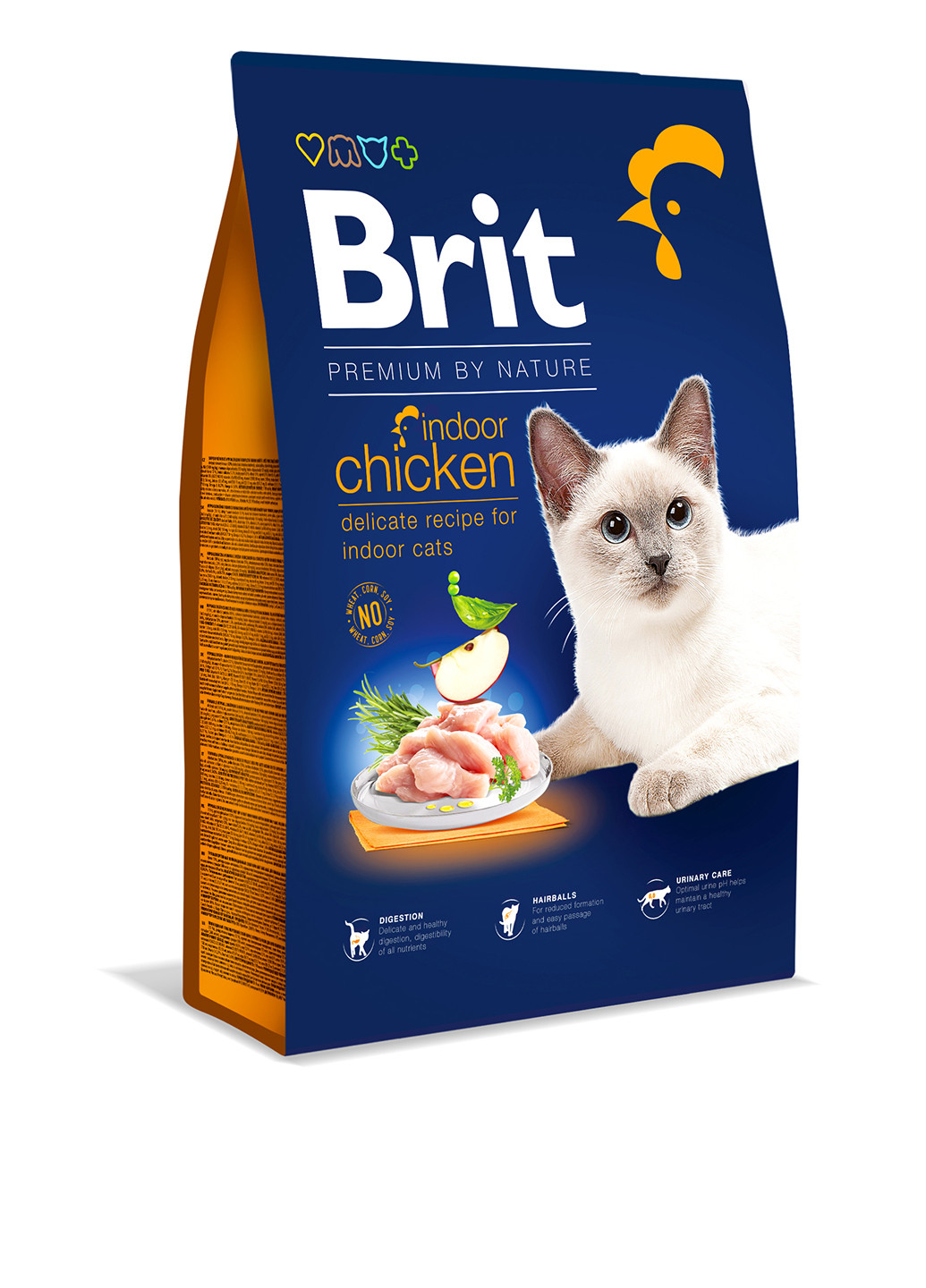 Сухой корм Cat Indoor с курицей, 8 кг Brit Premium (252461484)