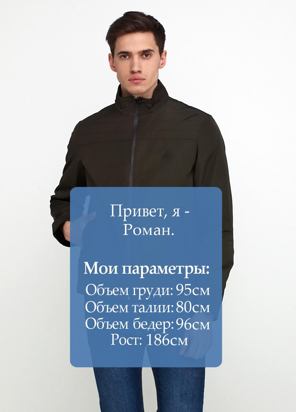 Оливкова (хакі) демісезонна куртка Nautica