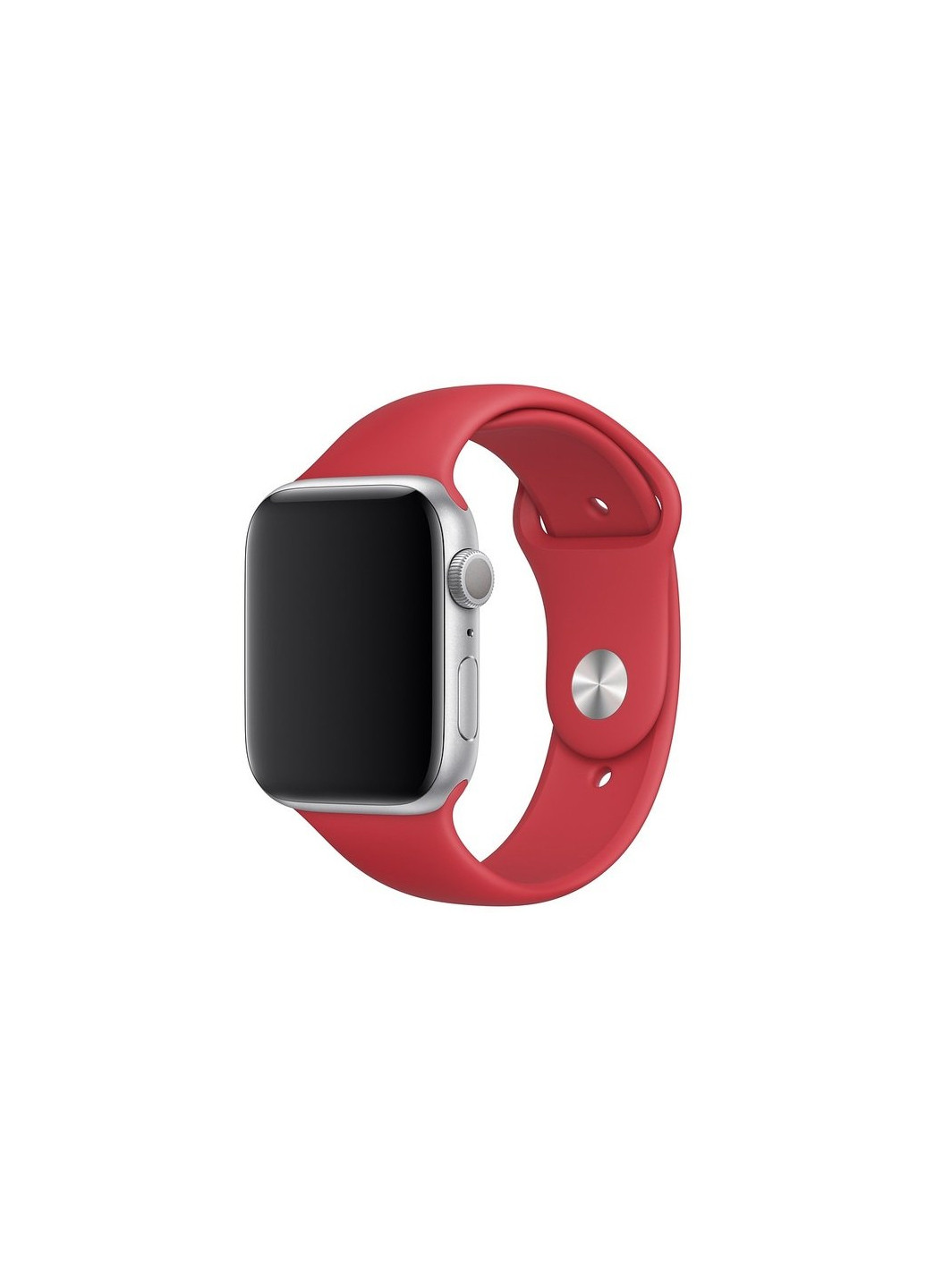 Ремінець Sport Band для Apple Watch 42 / 44mm силіконовий рожевий спортивний Series 6 5 4 3 2 1 Pomegranate ARM (222374791)