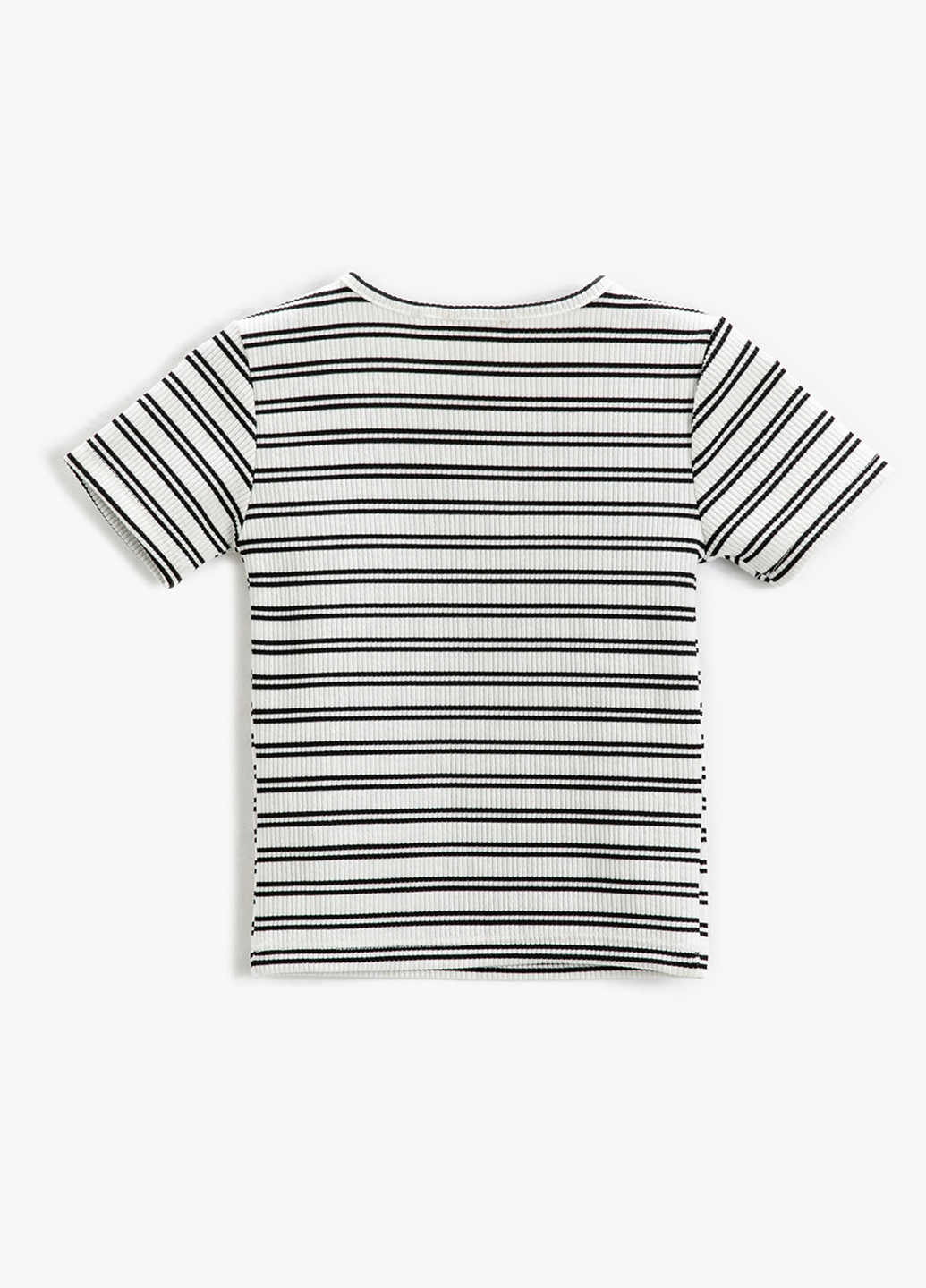 Черно-белая летняя футболка KOTON