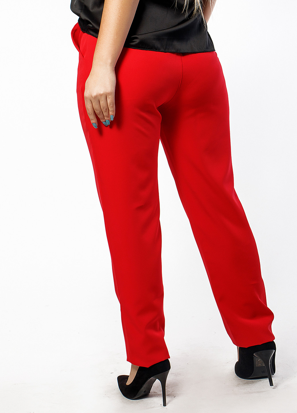 Красные кэжуал демисезонные брюки Primyana