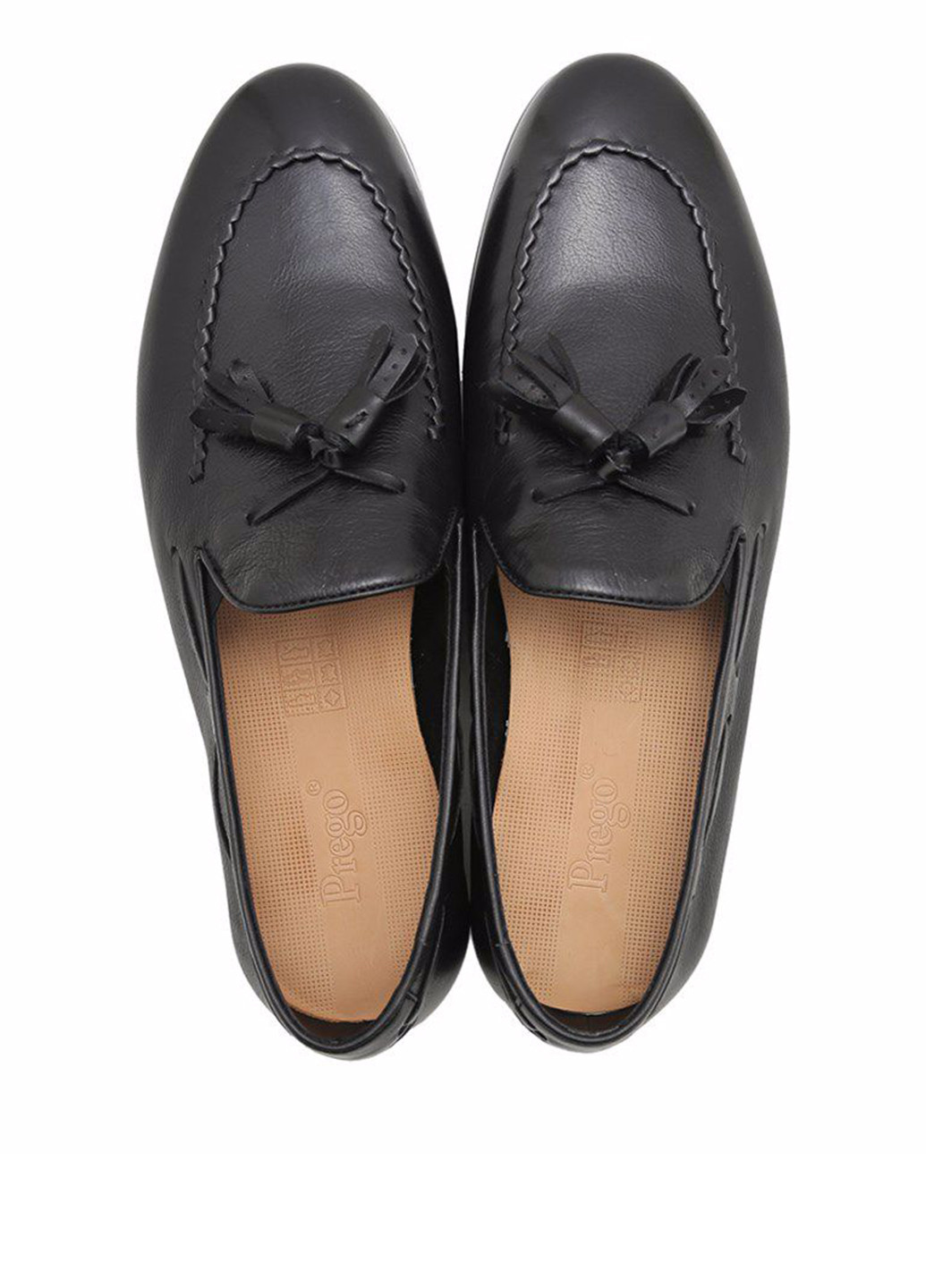 Черные кэжуал туфли Prego без шнурков