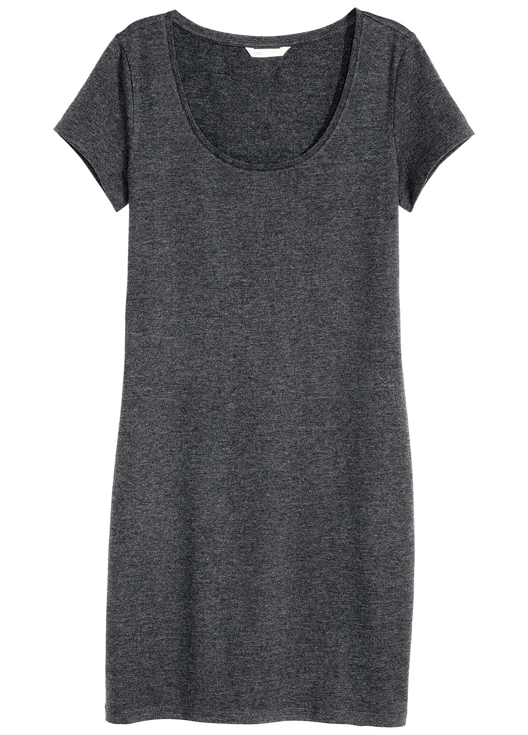 Темно-сіра кежуал сукня сукня-футболка H&M меланжева